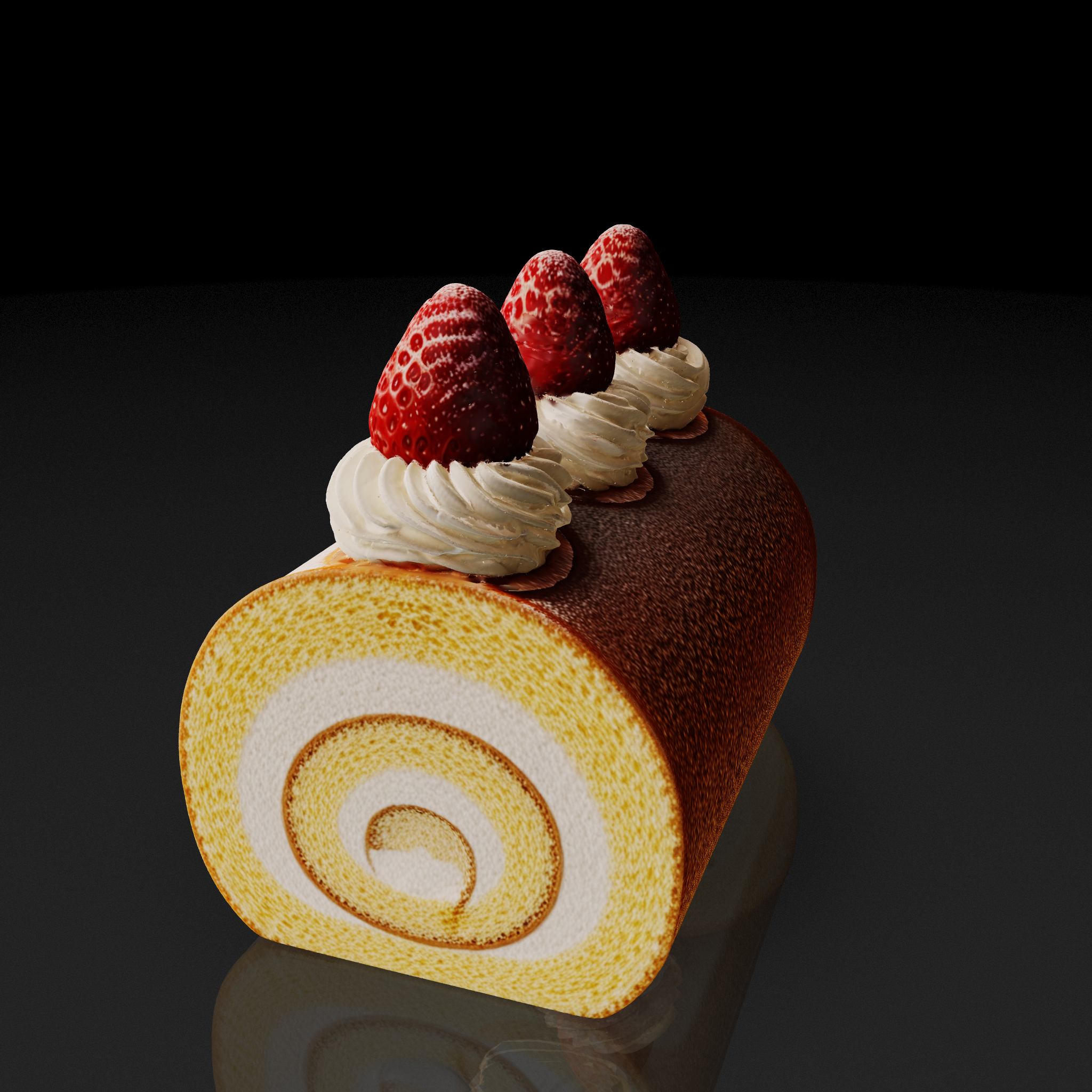 Strawberry Swiss Roll