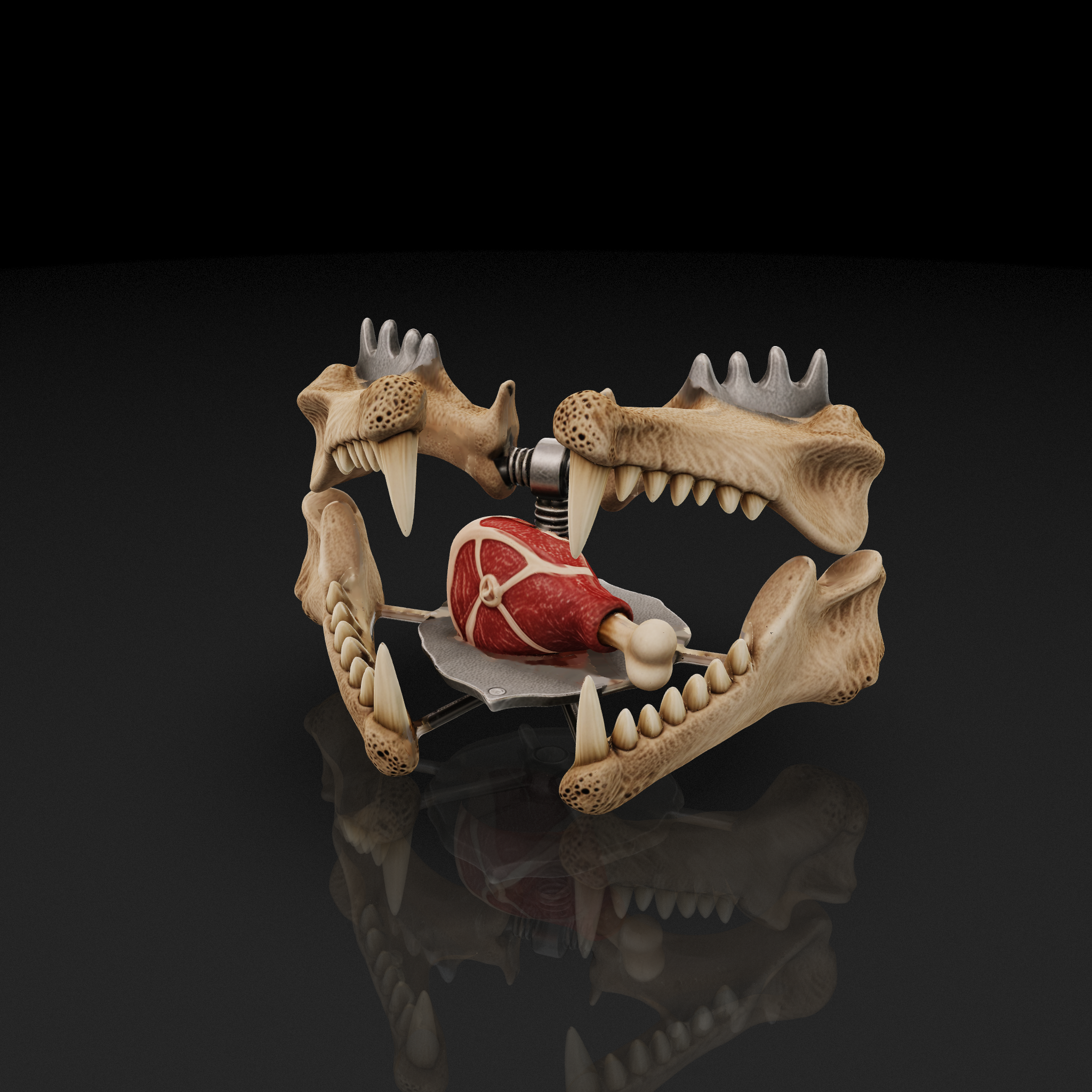 Dinosaur Jaw Meat Trap