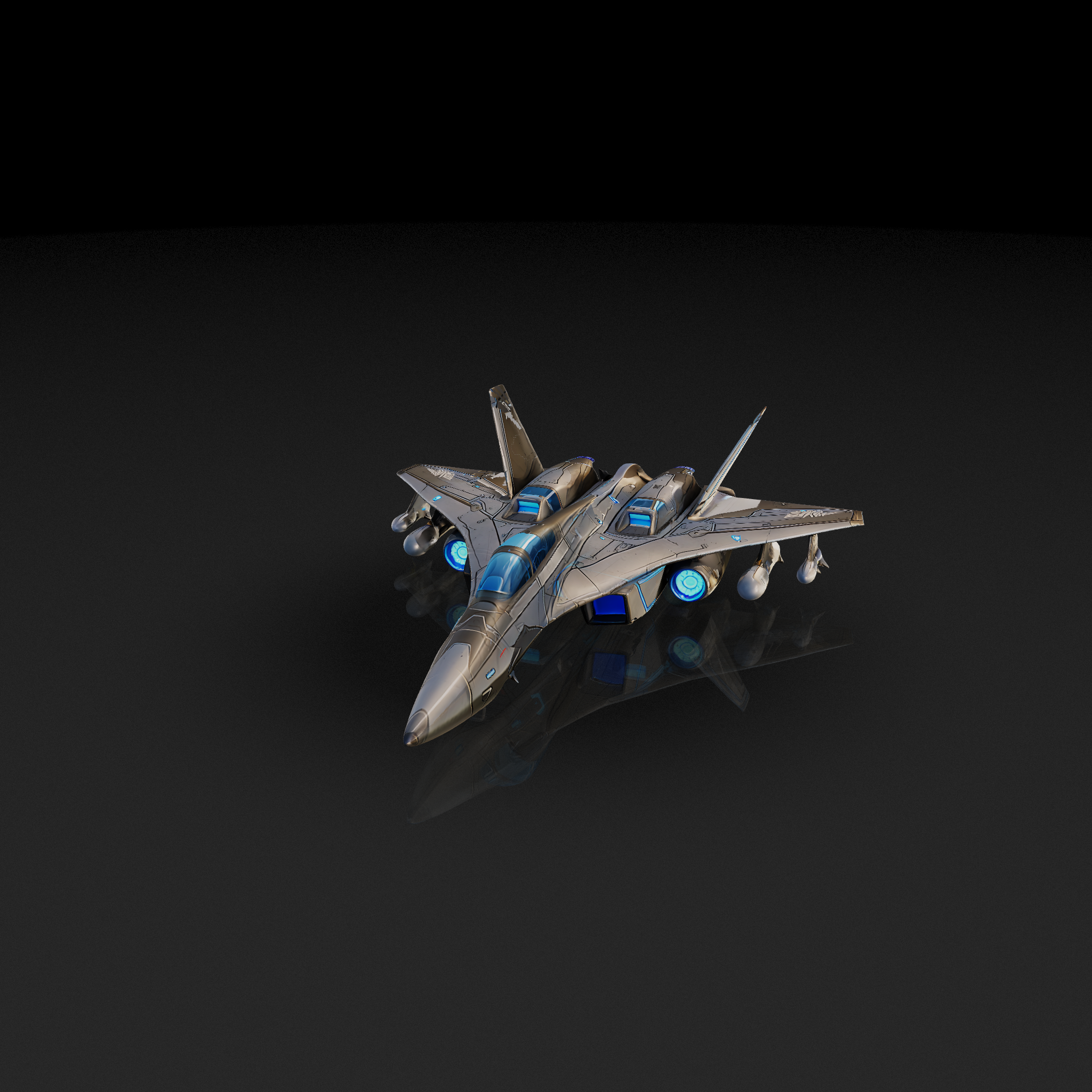 Sci-Fi Fighter Jet