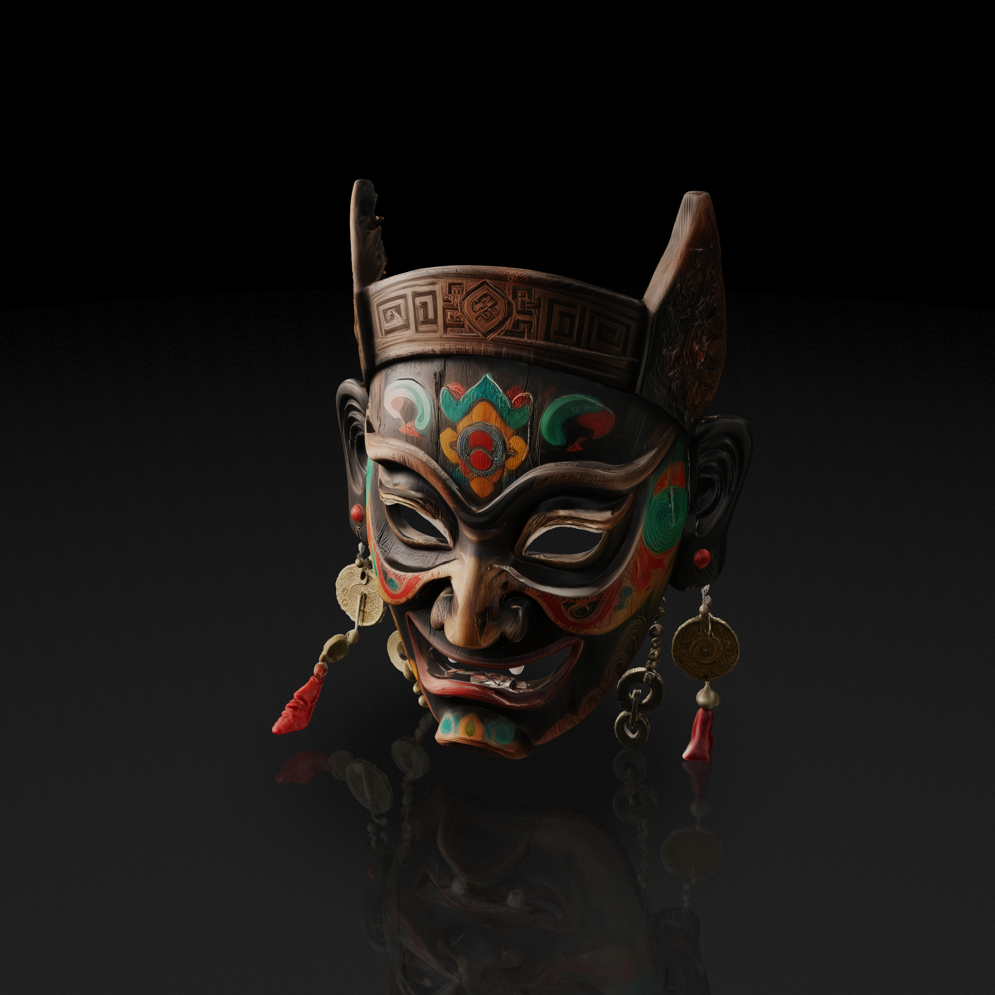 Traditional Asian Mask - 3D model