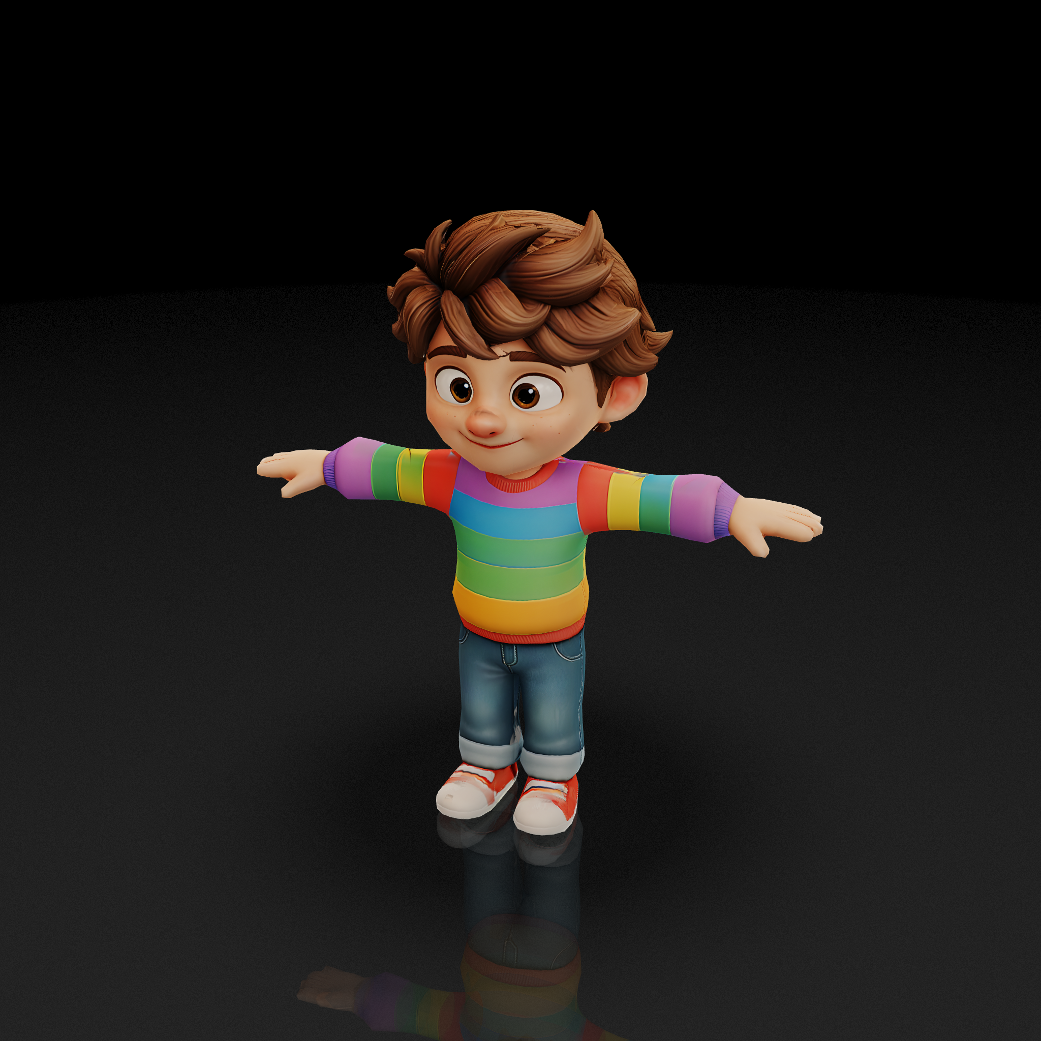 Rainbow Sweater Boy