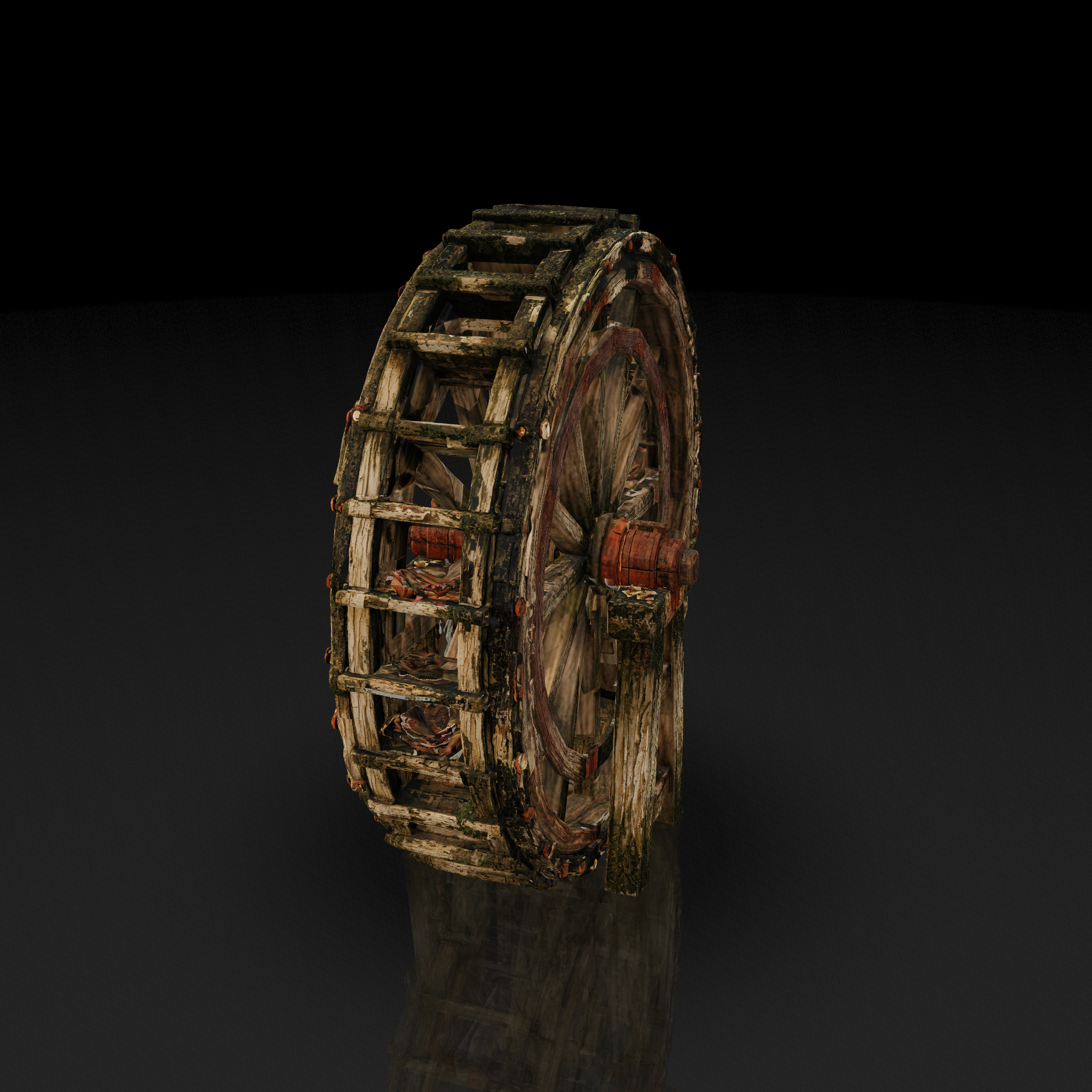 Old Wooden Water Wheel