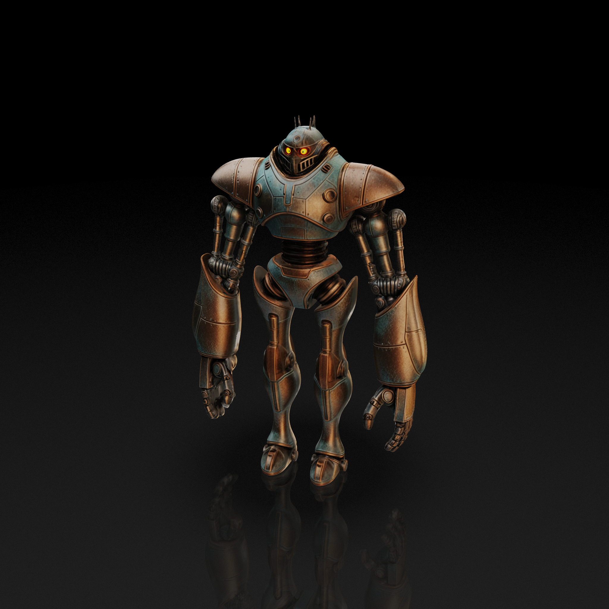 Steampunk Metal Robot