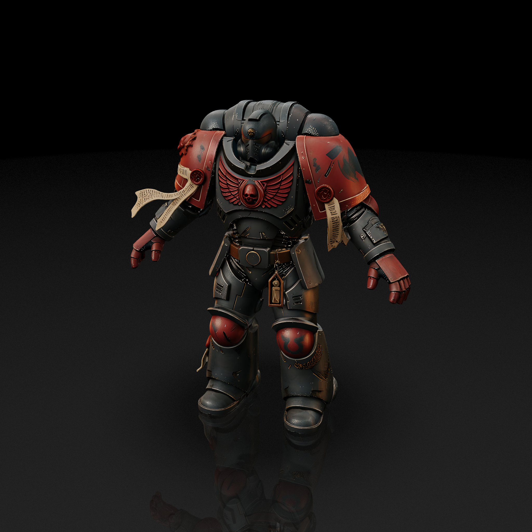 Black Red Space Marine