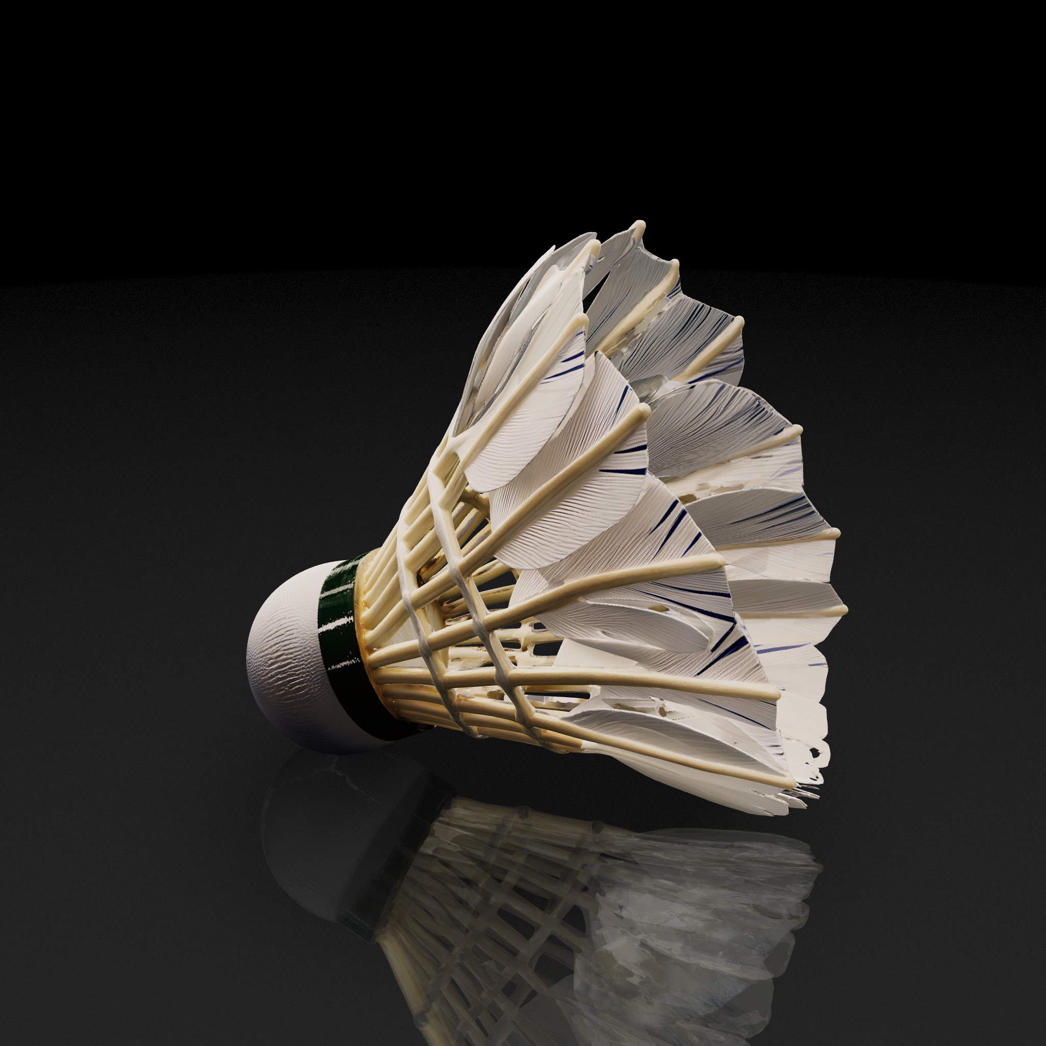 White Badminton Shuttlecock