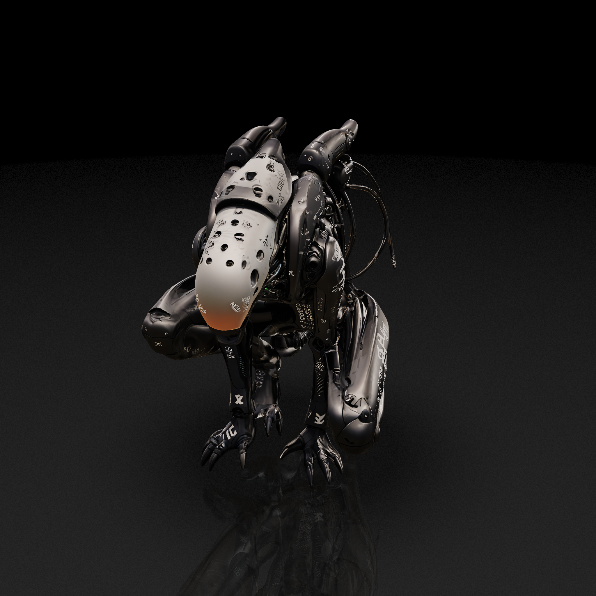Biomech Alien Robot