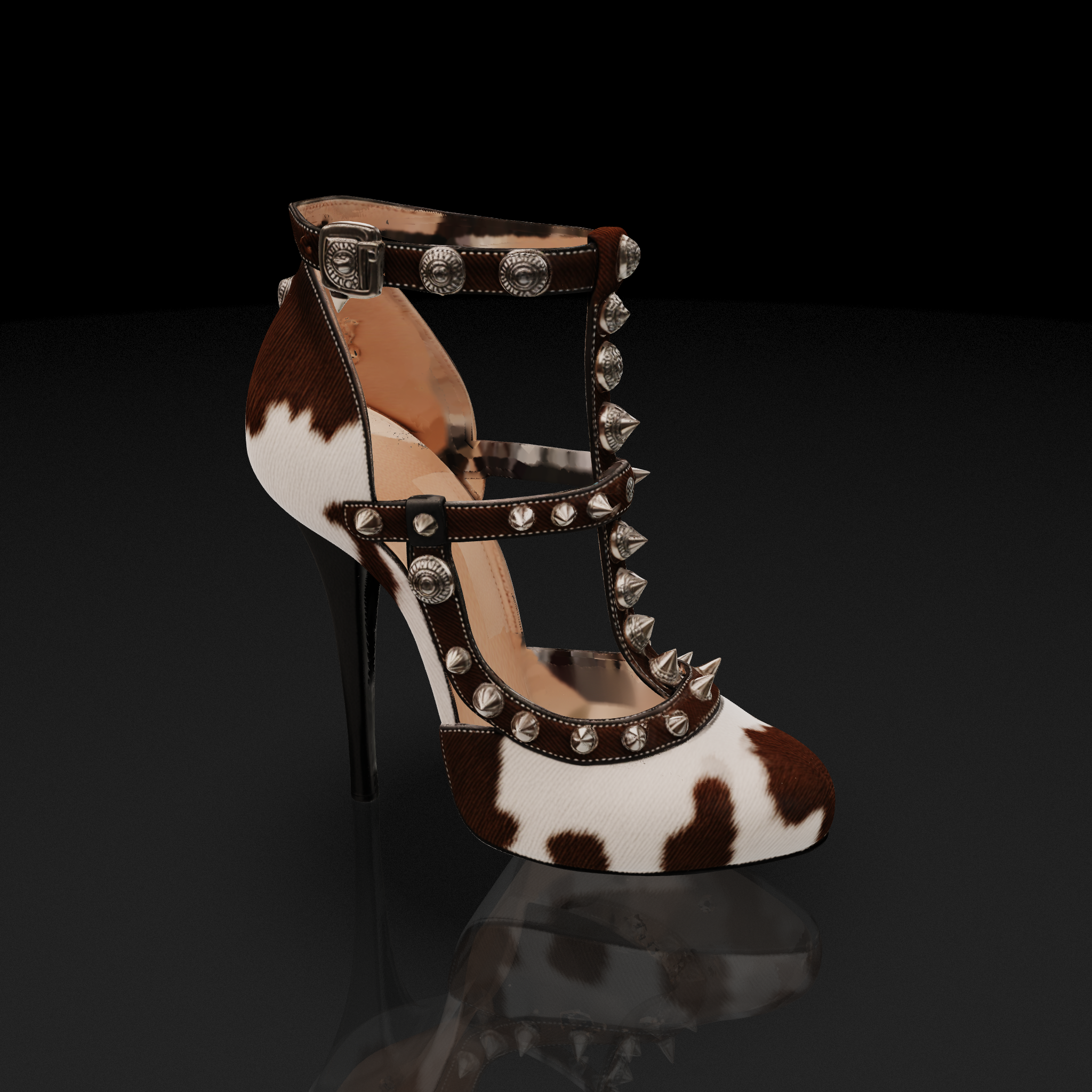 Cow Print Stiletto Heel