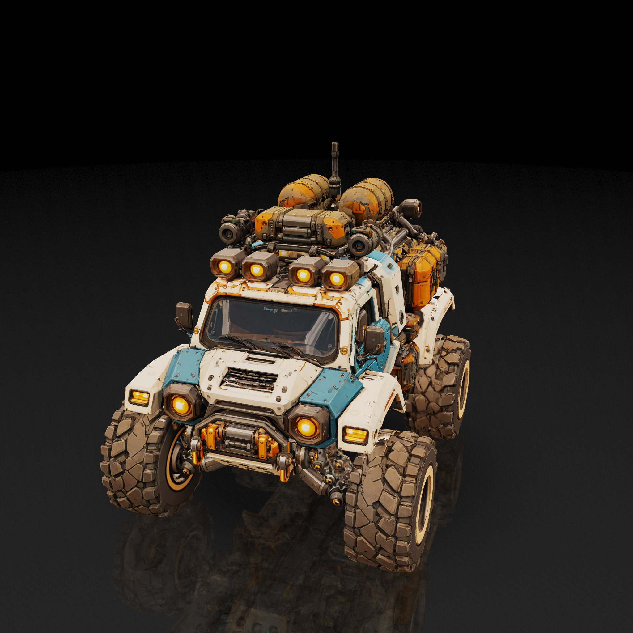 Rugged Off-Road Vehicle - 3D model