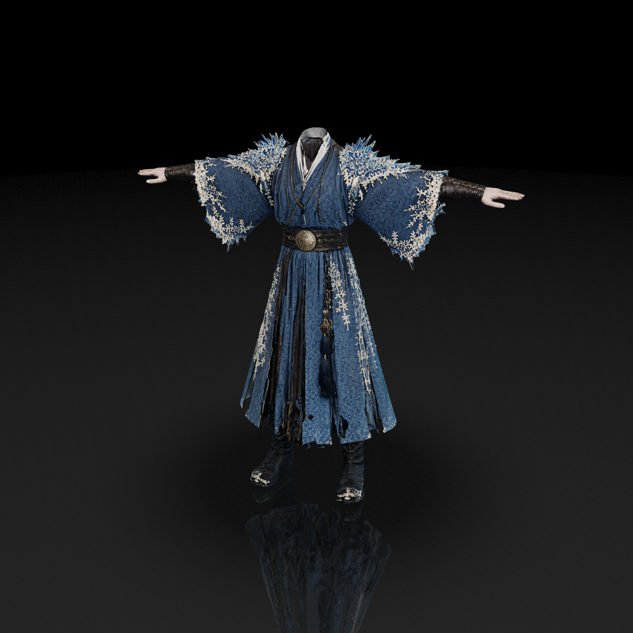 Blue Crystal Robe - 3D model