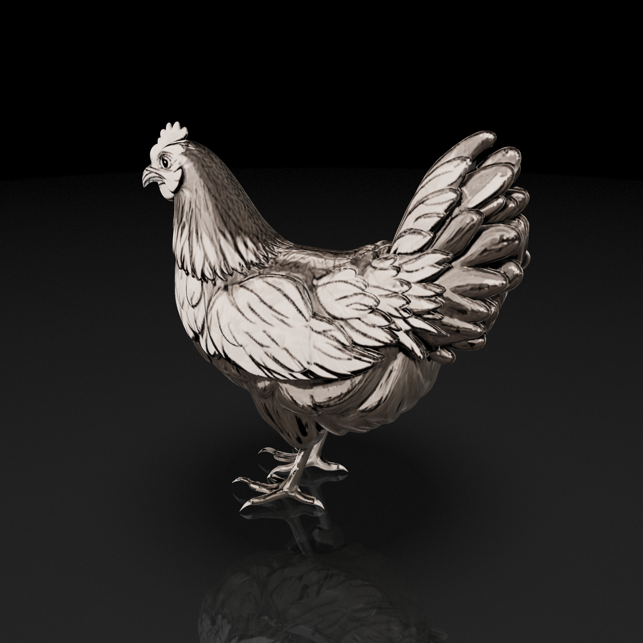 Chicken Line Art