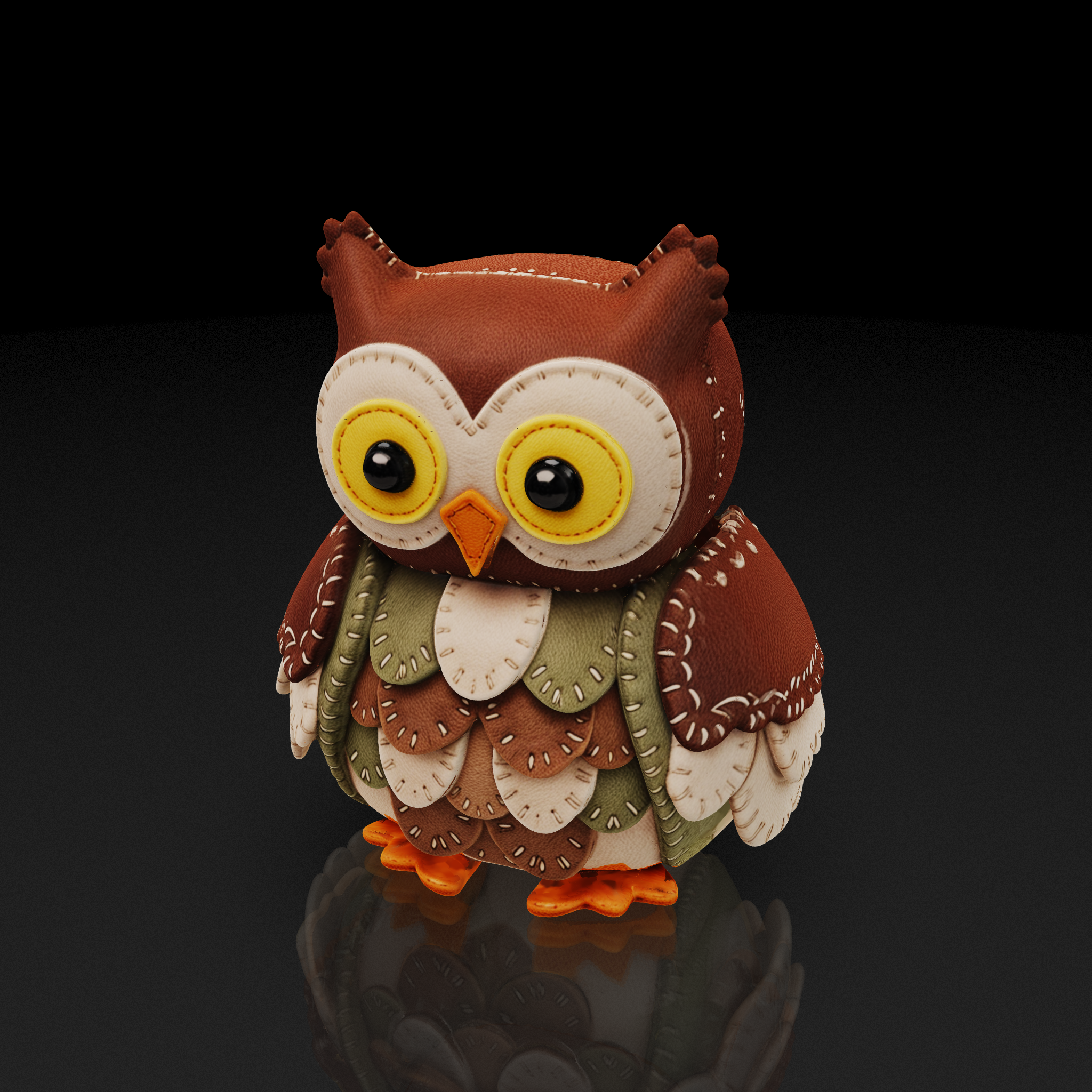 Felt Stuffed Owl