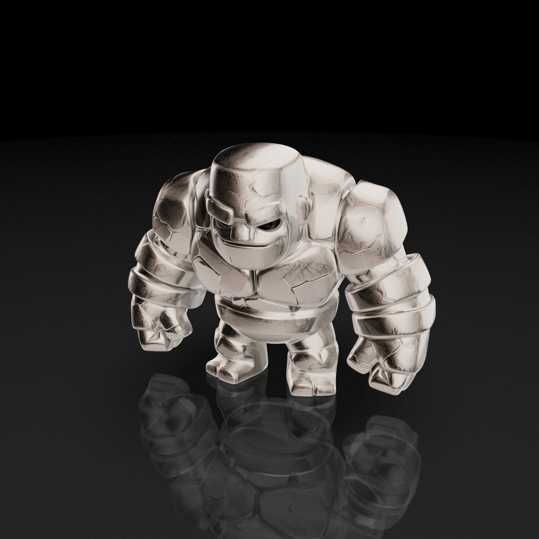 Cartoon Stone Golem