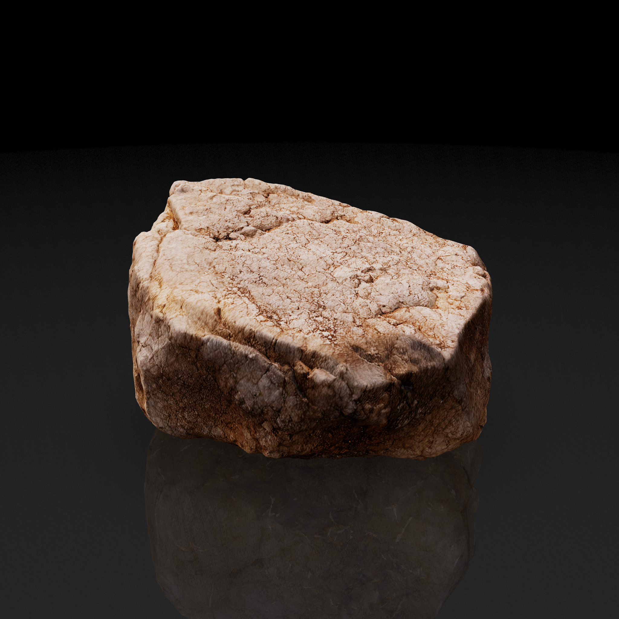 White Quartz Rock - 3D model