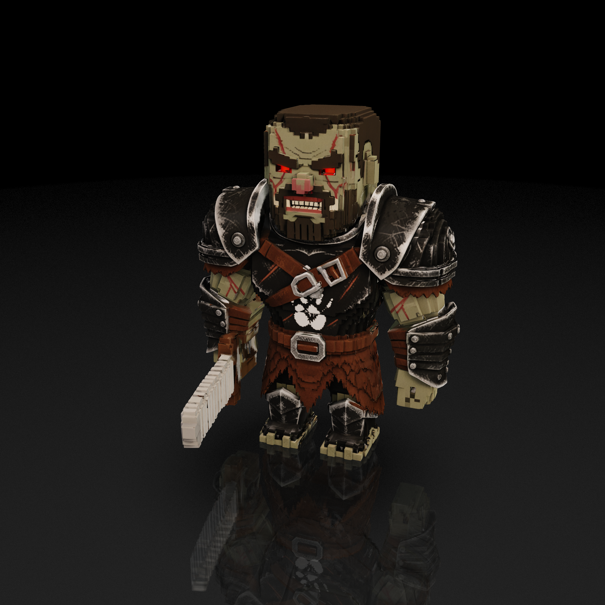 Voxel Uruk-Hai Warrior