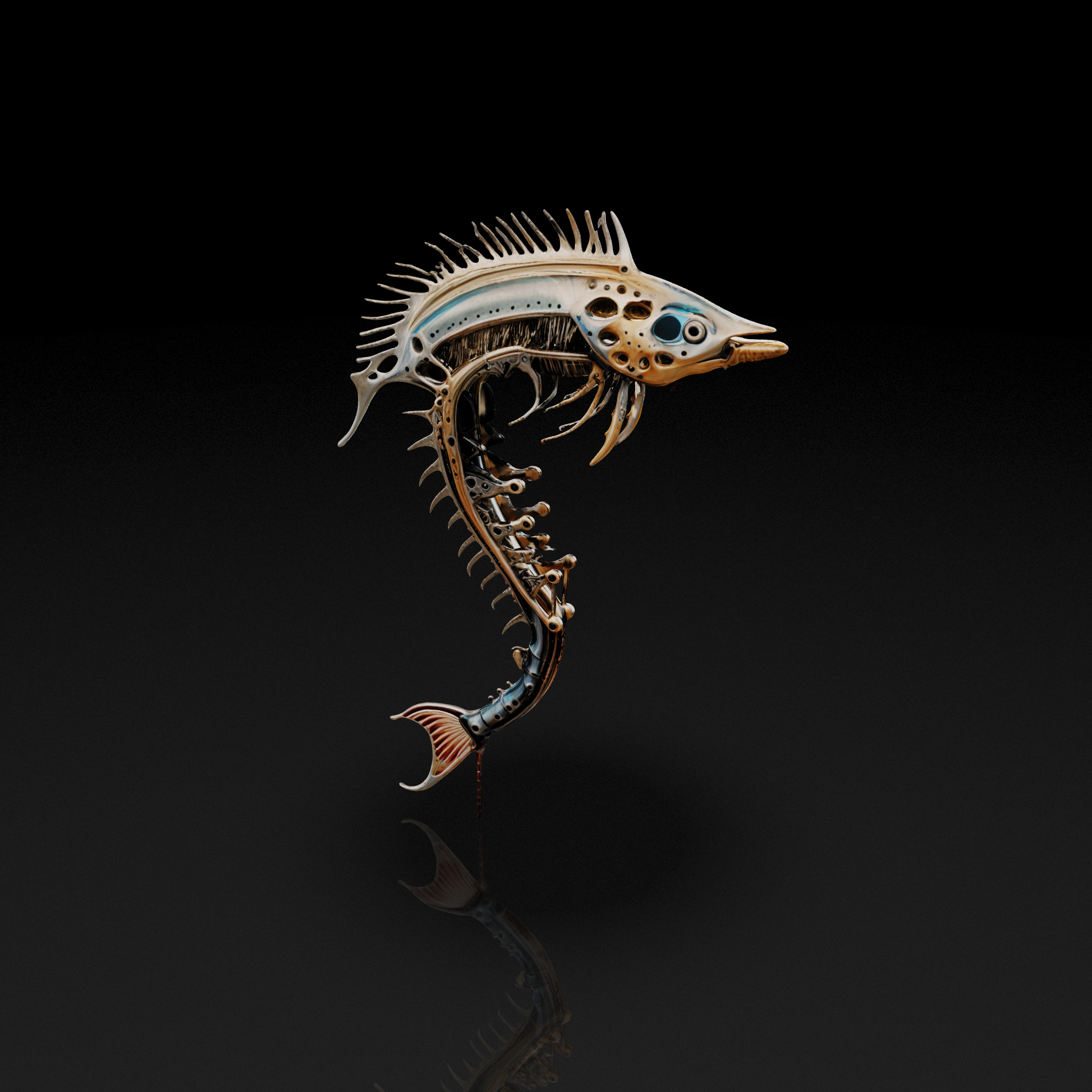 Steampunk Metal Fish