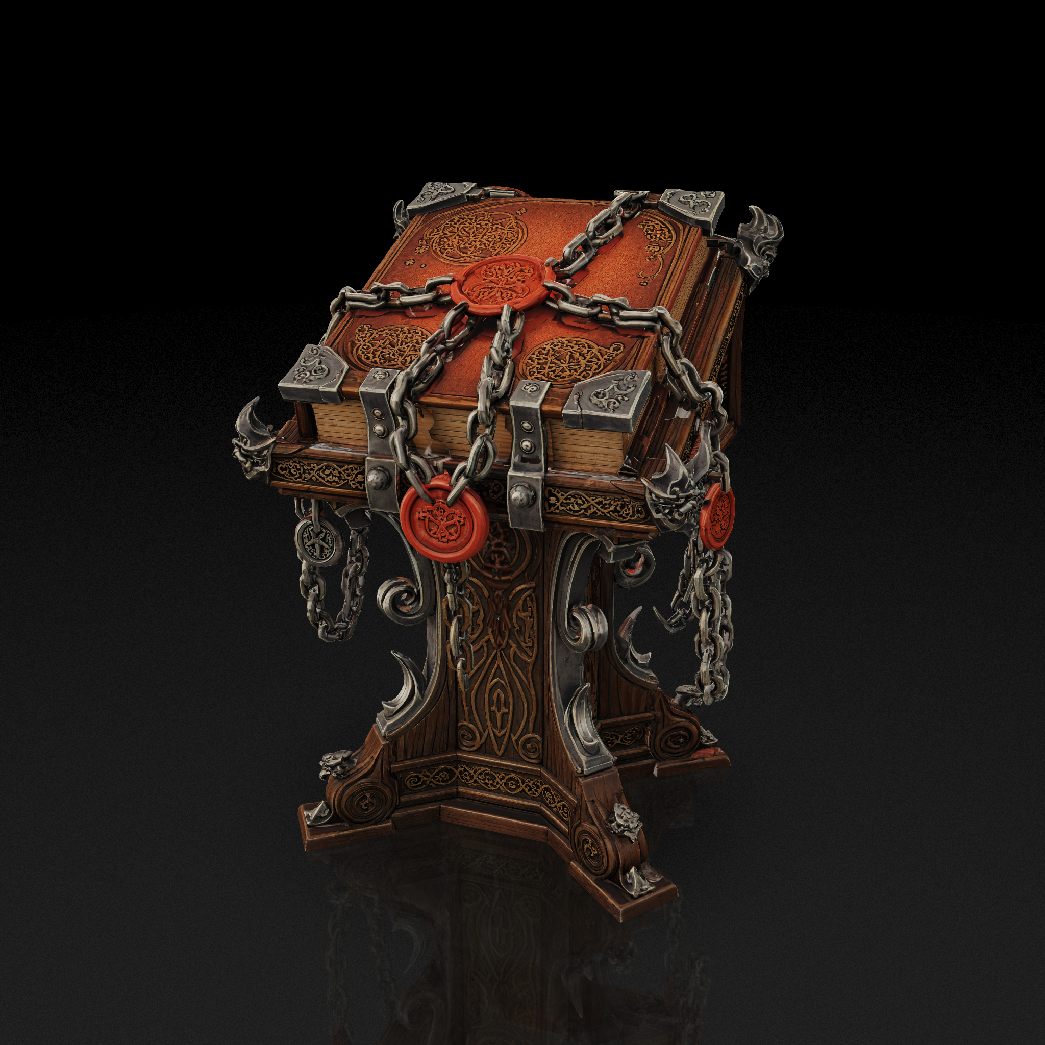 Chained Grimoire Lectern