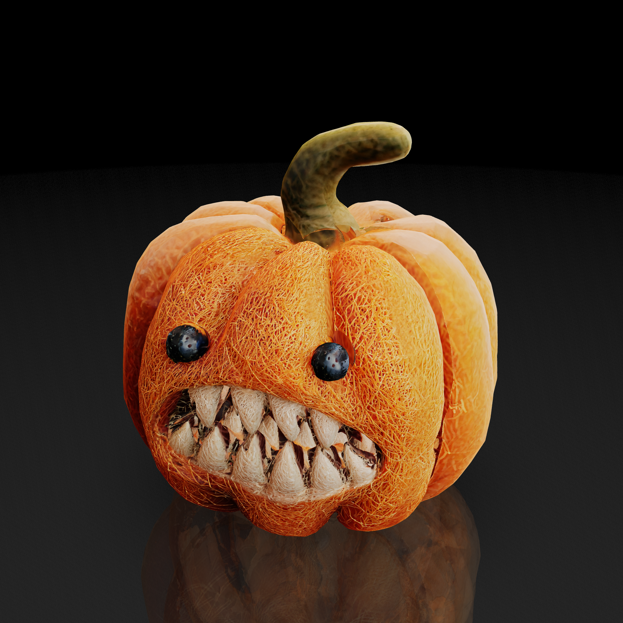 Felt Monster Pumpkin - 3D model
