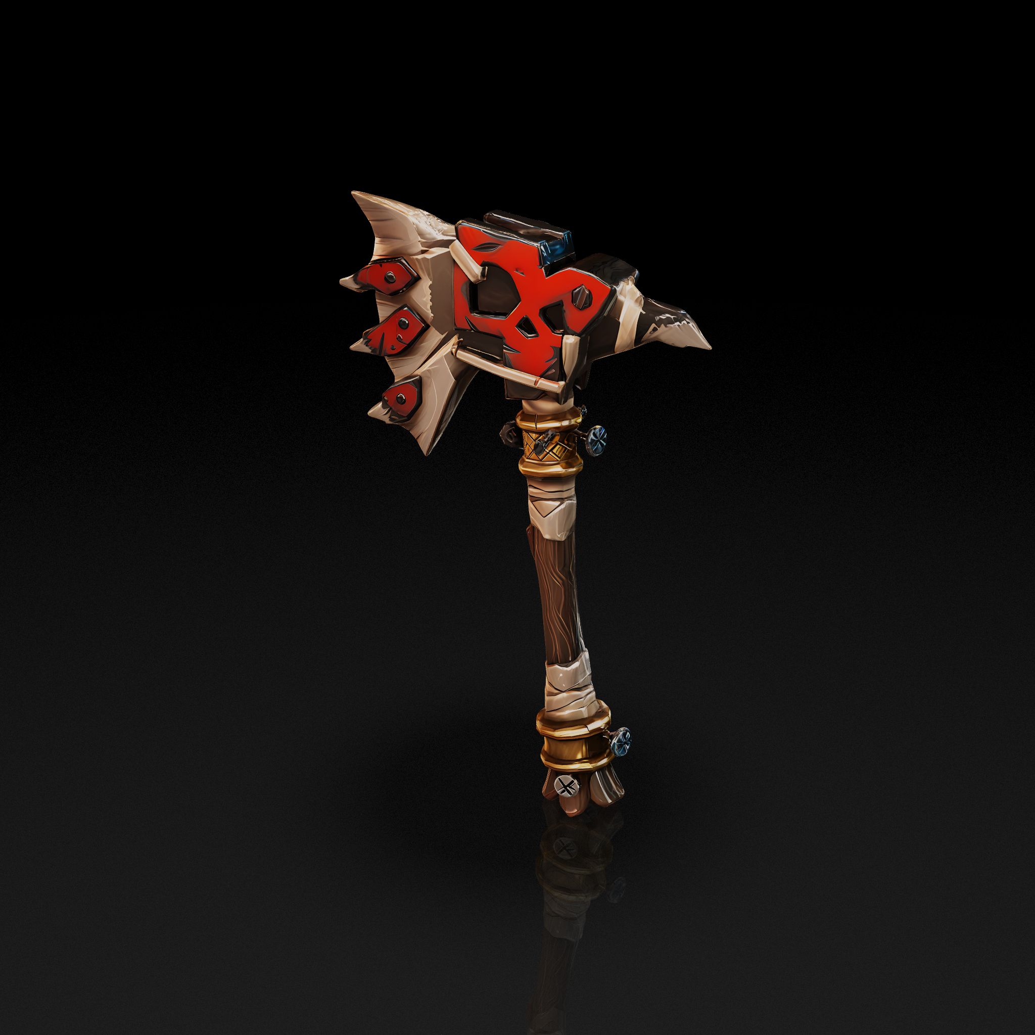 Red Skull Axe