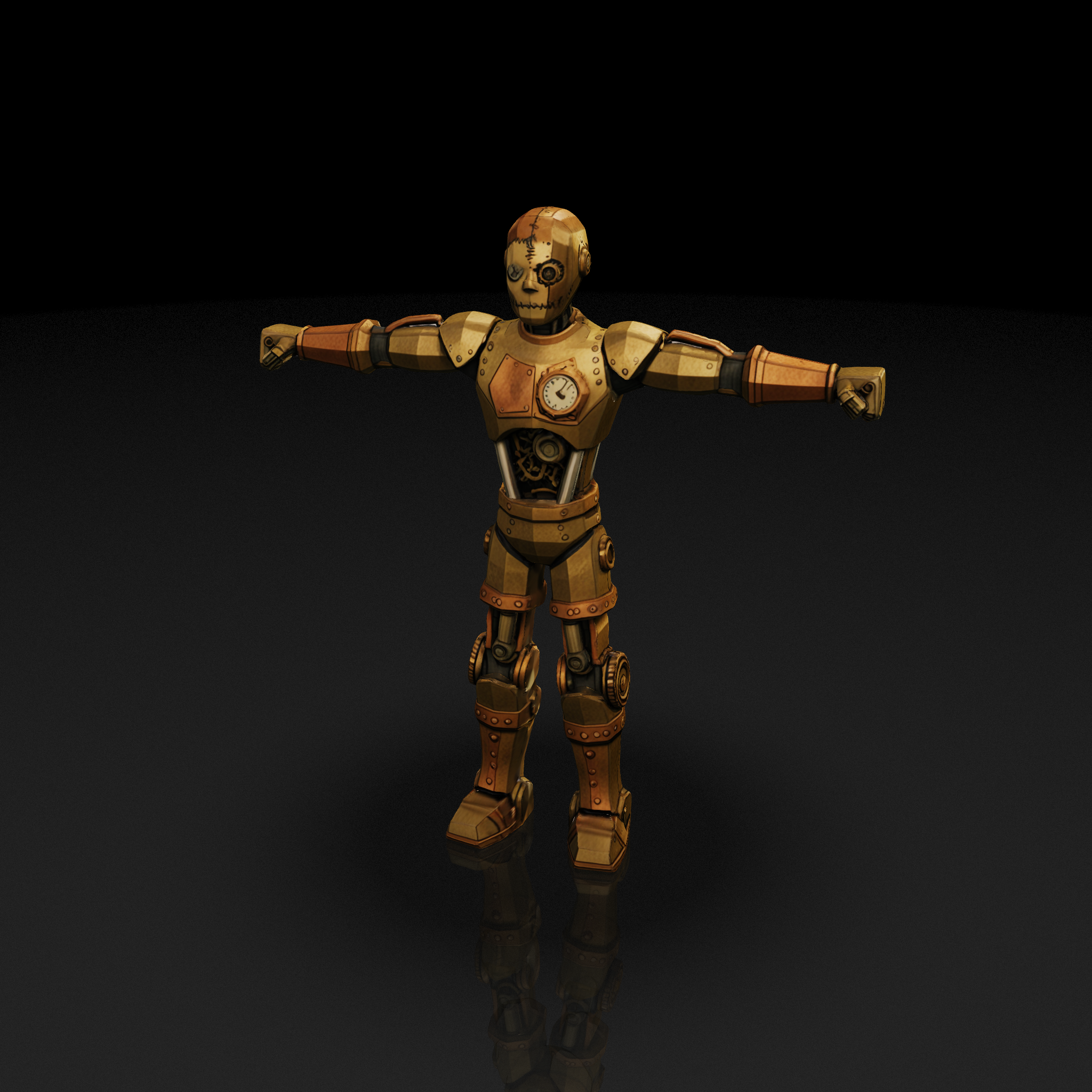 Steampunk Clockwork Robot