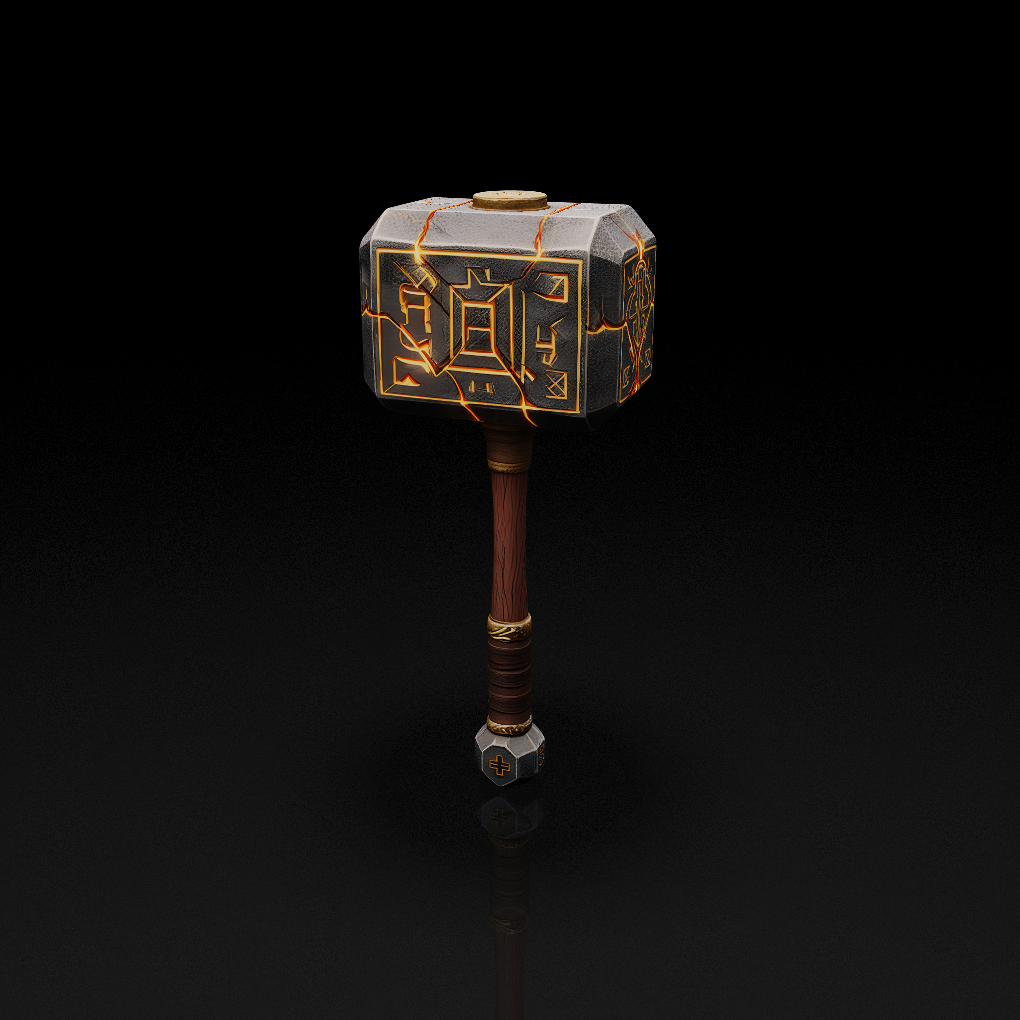 Glowing Runic Hammer