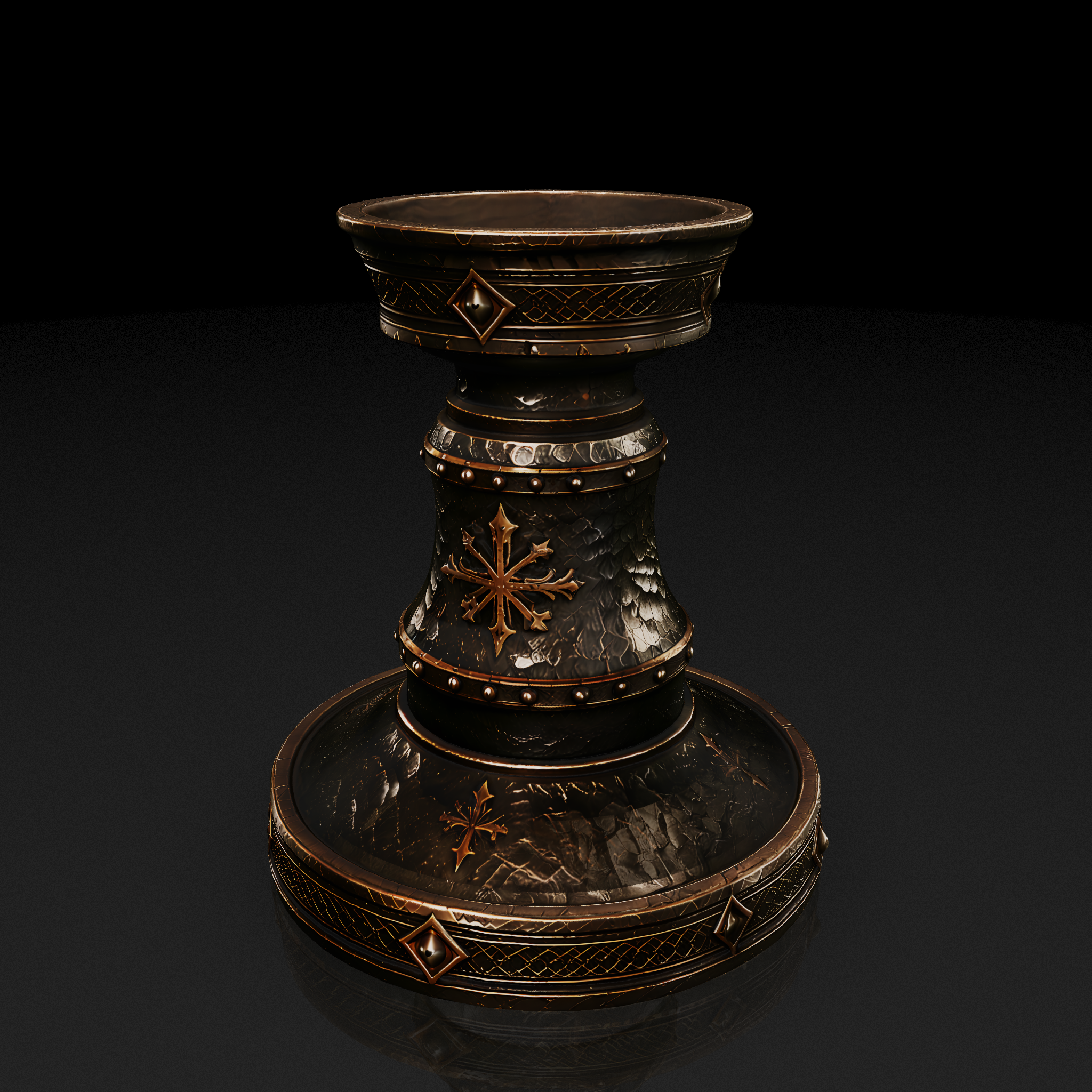 Gothic Metal Pedestal