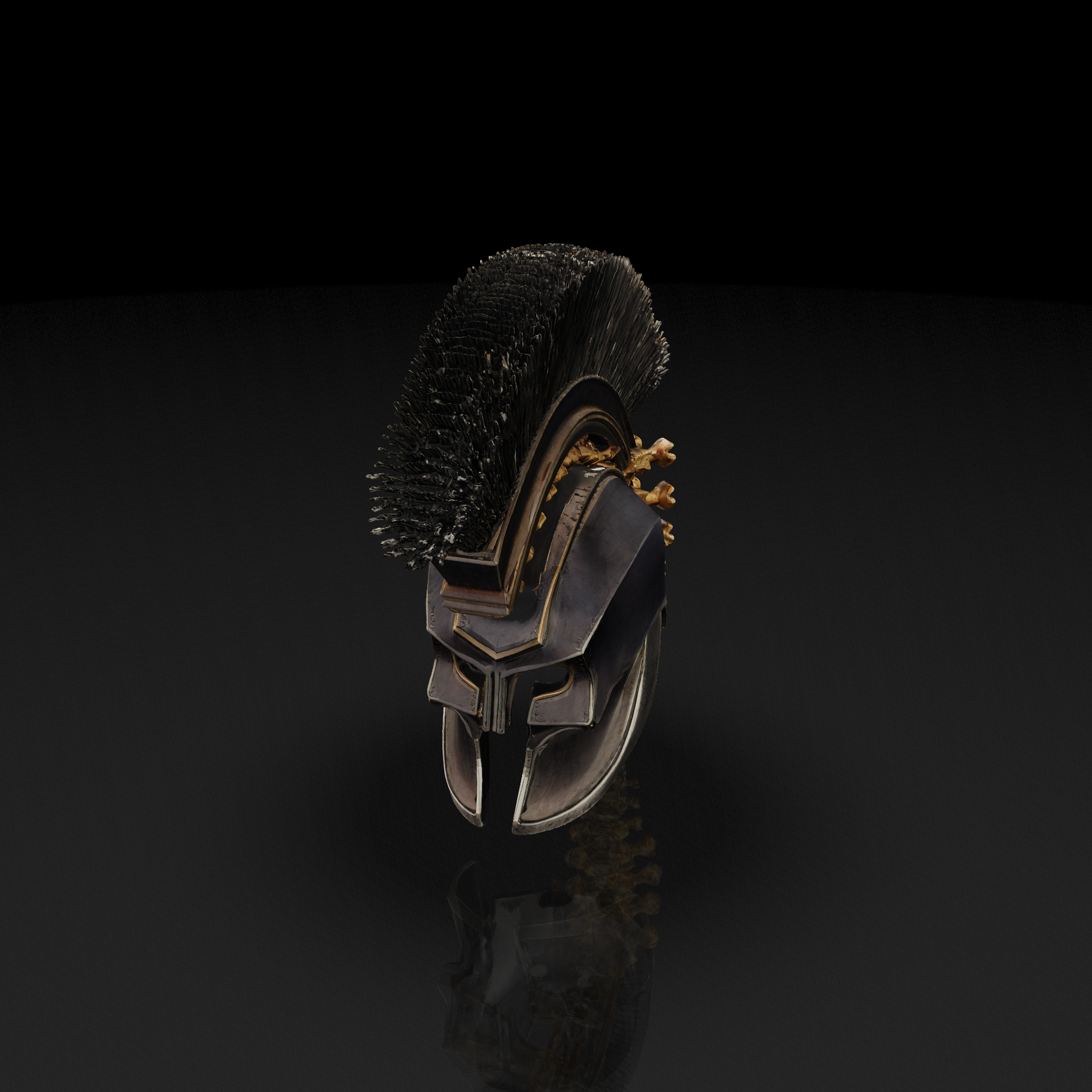Black Plumed Helmet