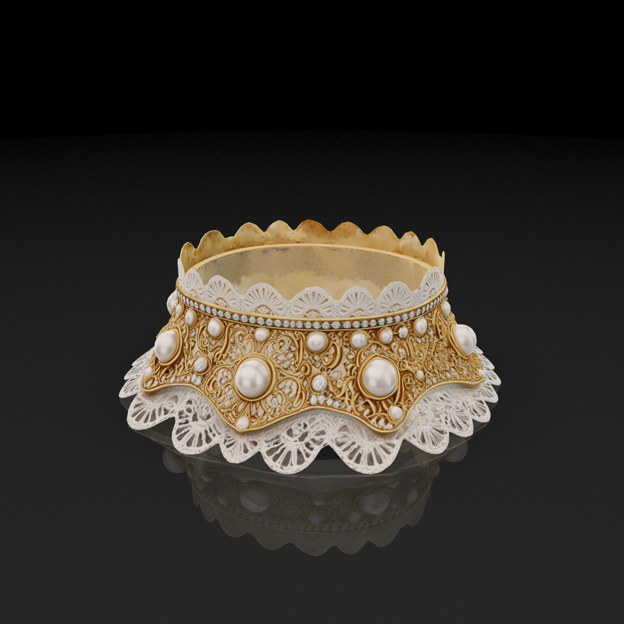 Pearl Diamond Collar