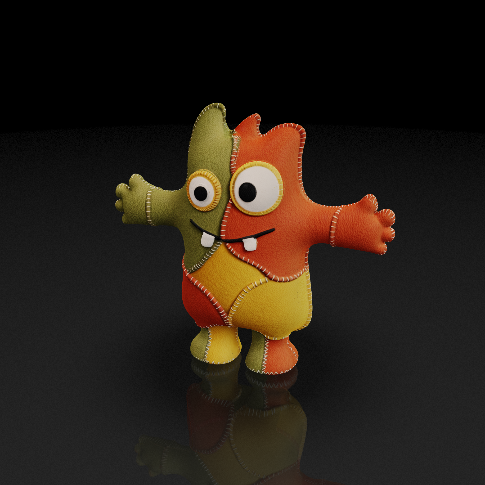 Patchwork Felt Monster