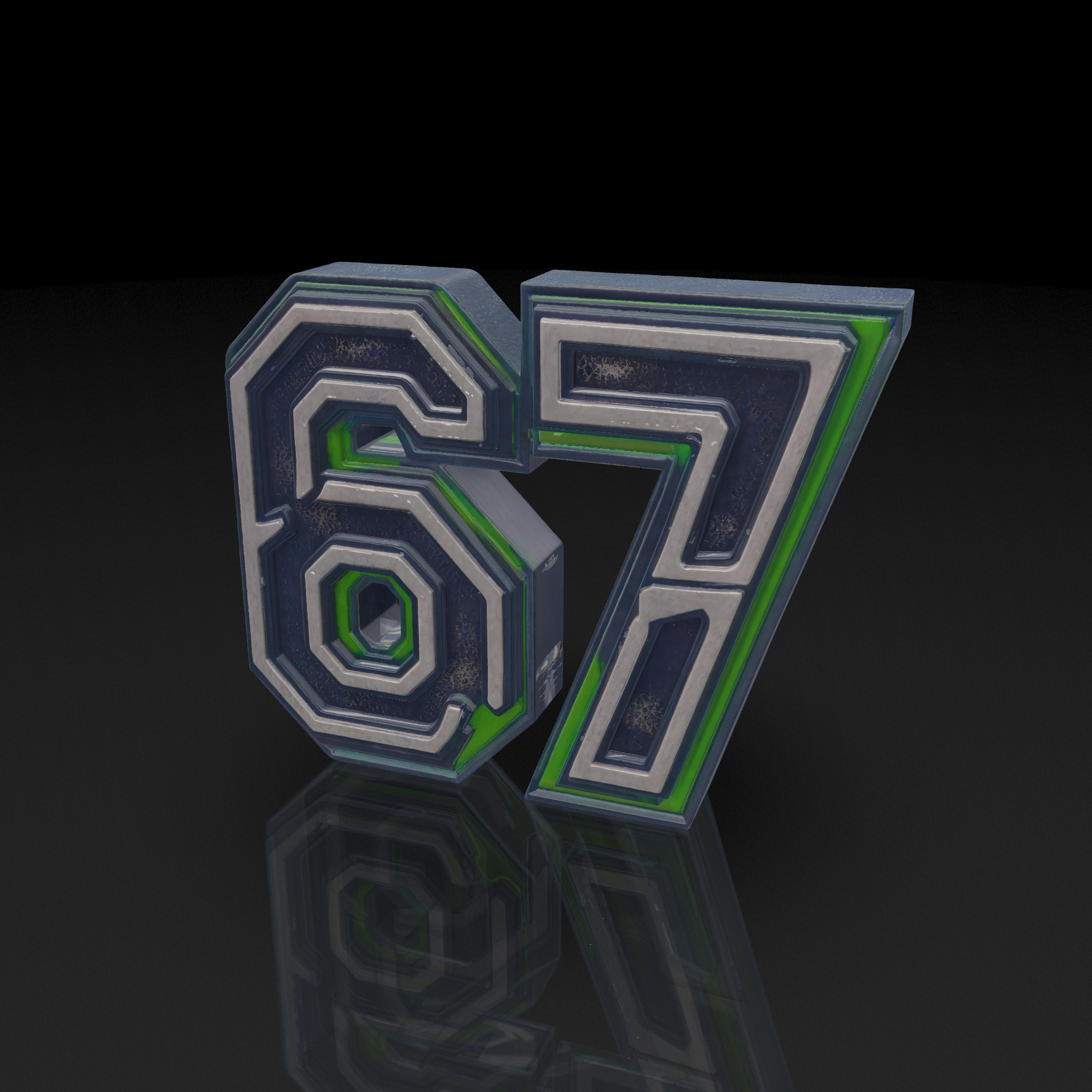 Blue Green Layered Numbers