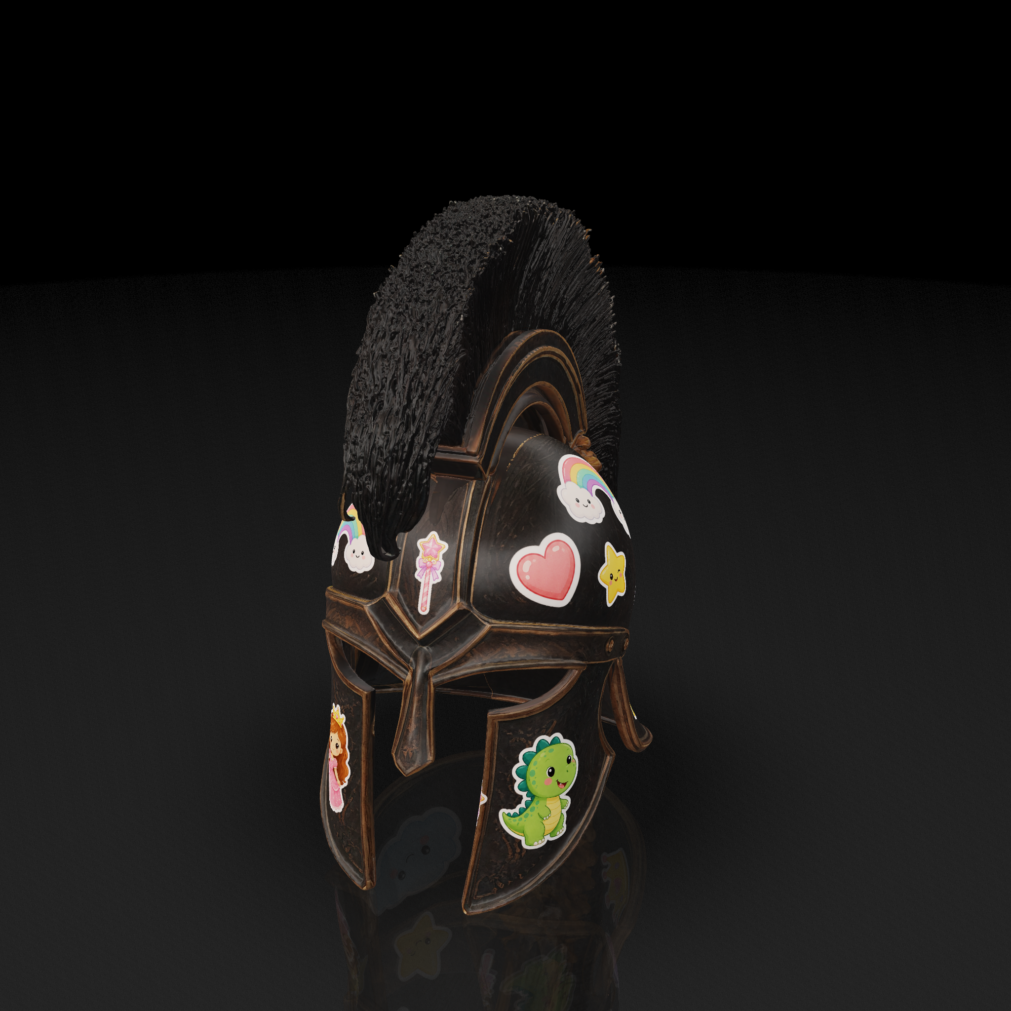 Crested Spartan Helmet