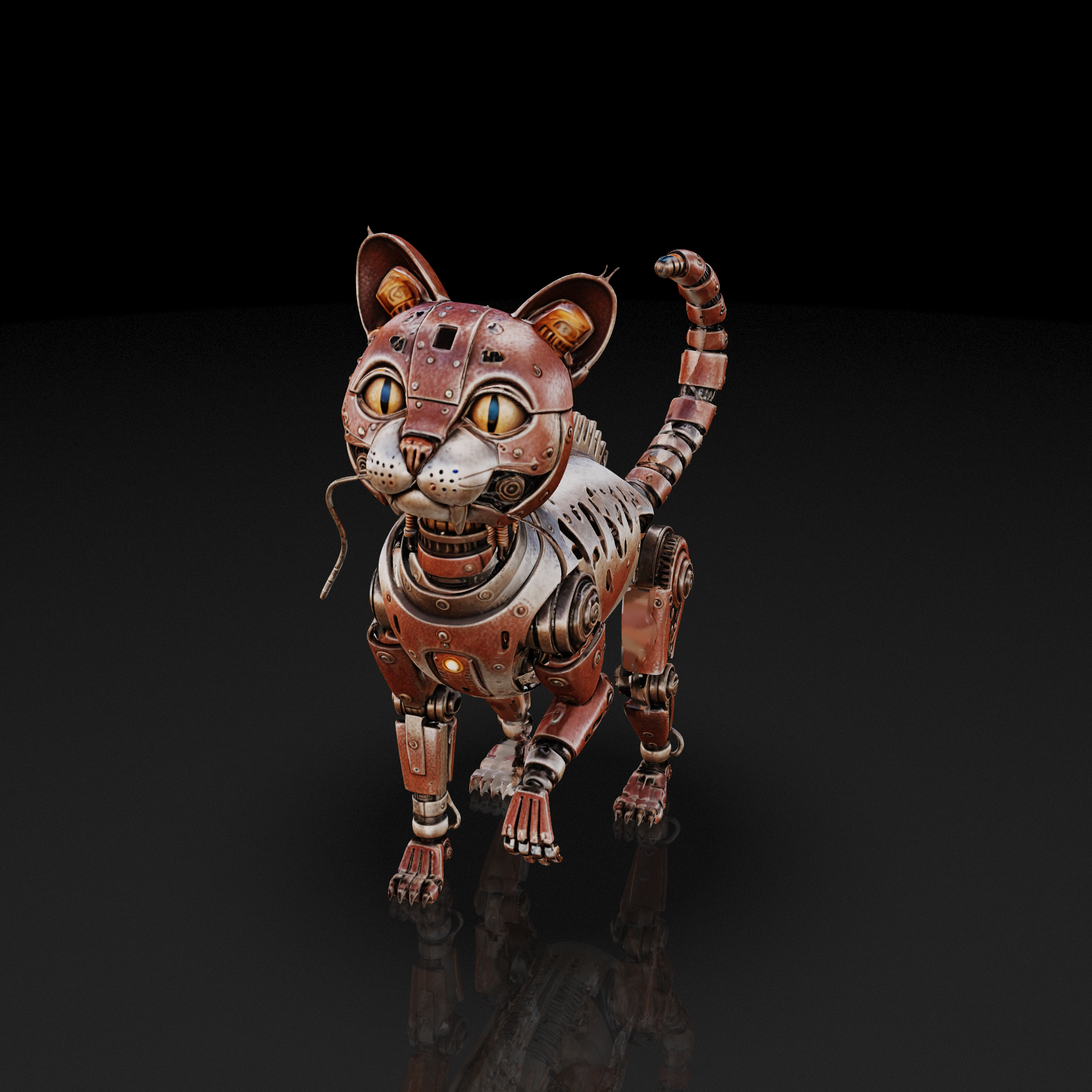 Rusty Steampunk Cat