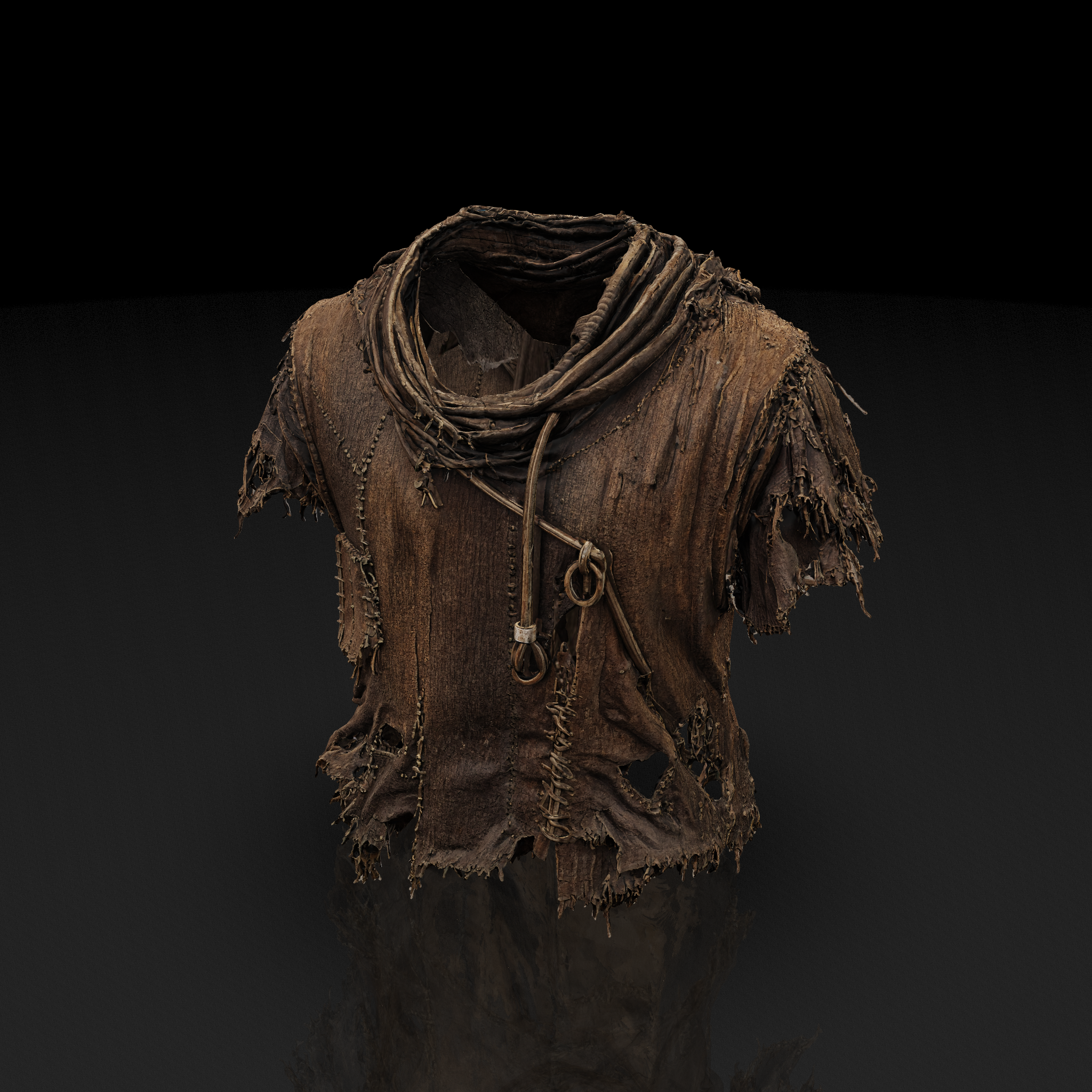 Distressed Cowl Tunic