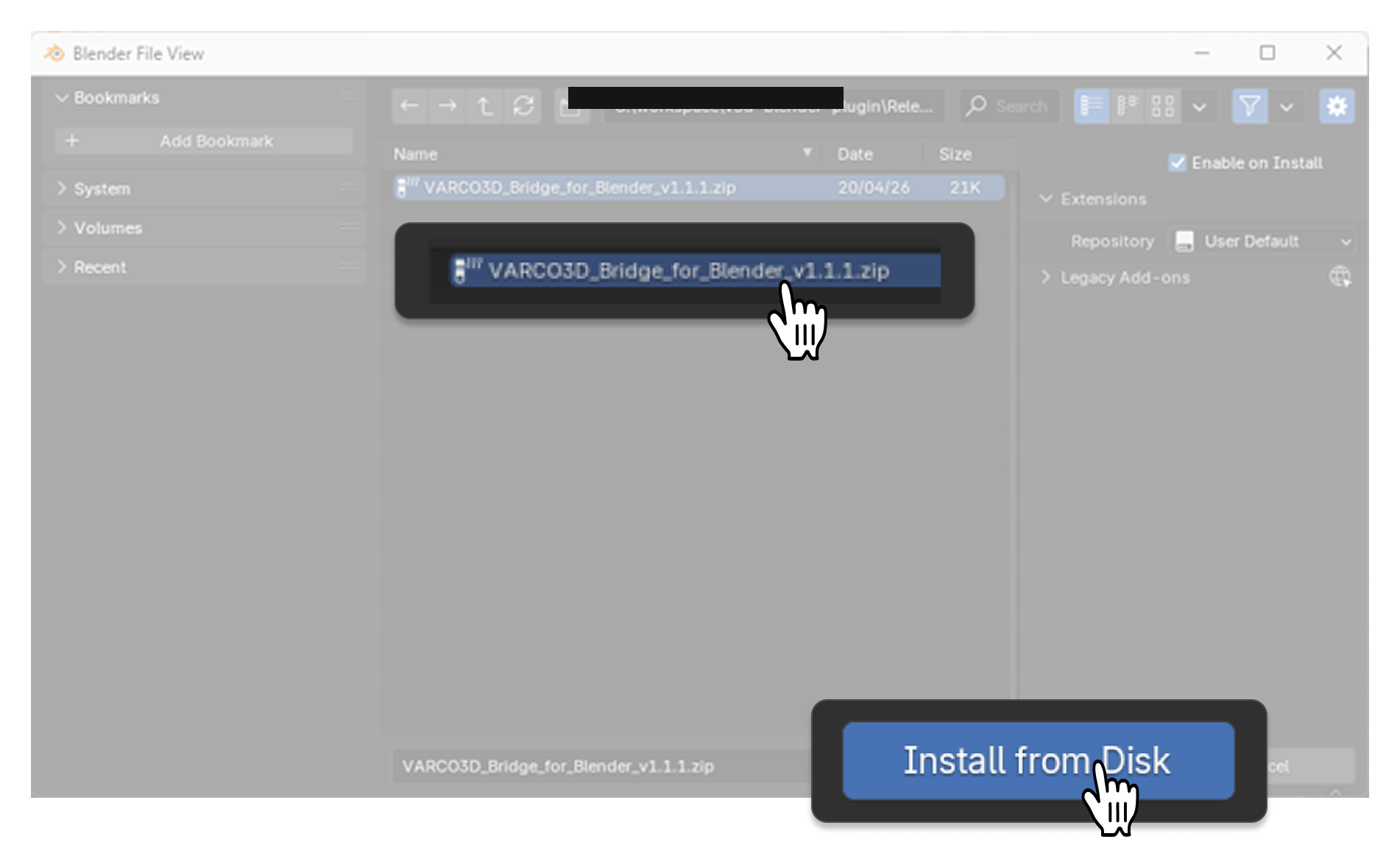 Select varco3d-bridge-blender.zip