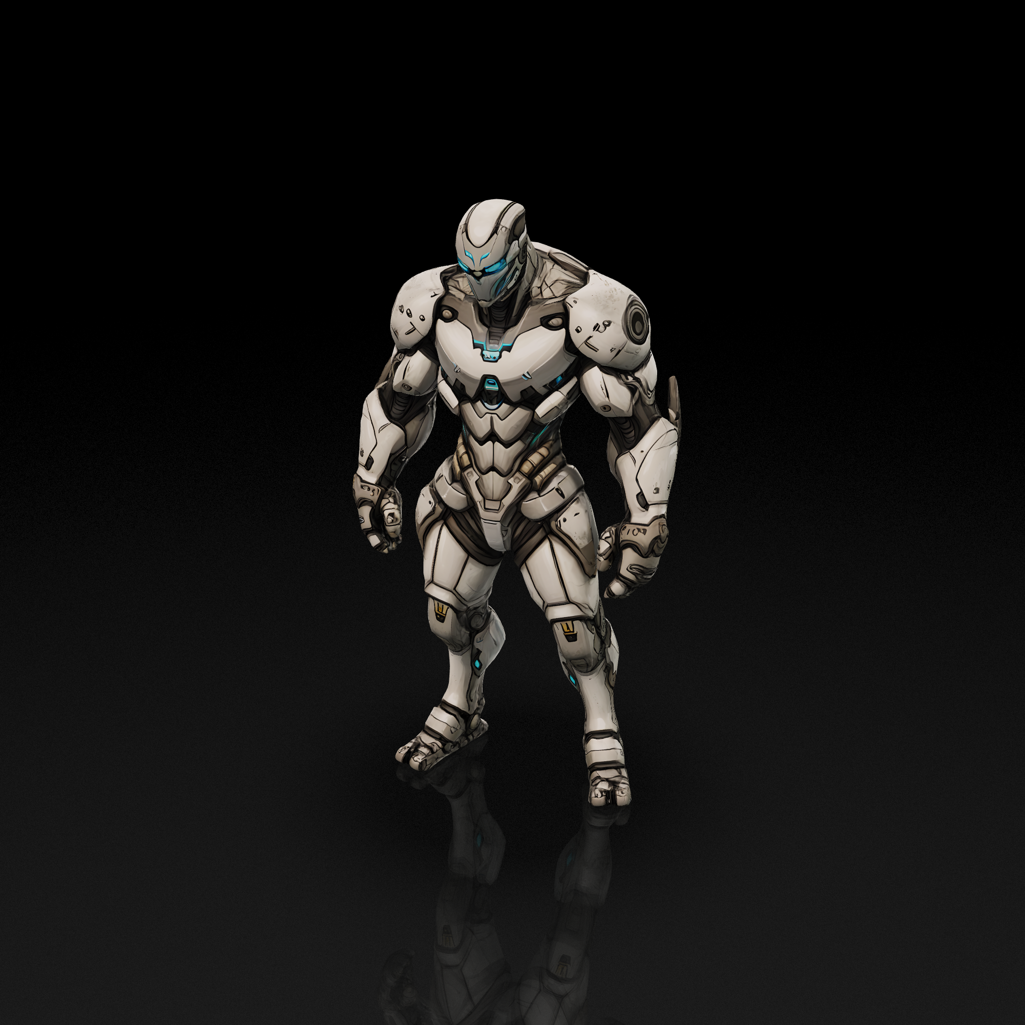 White Armored Robot