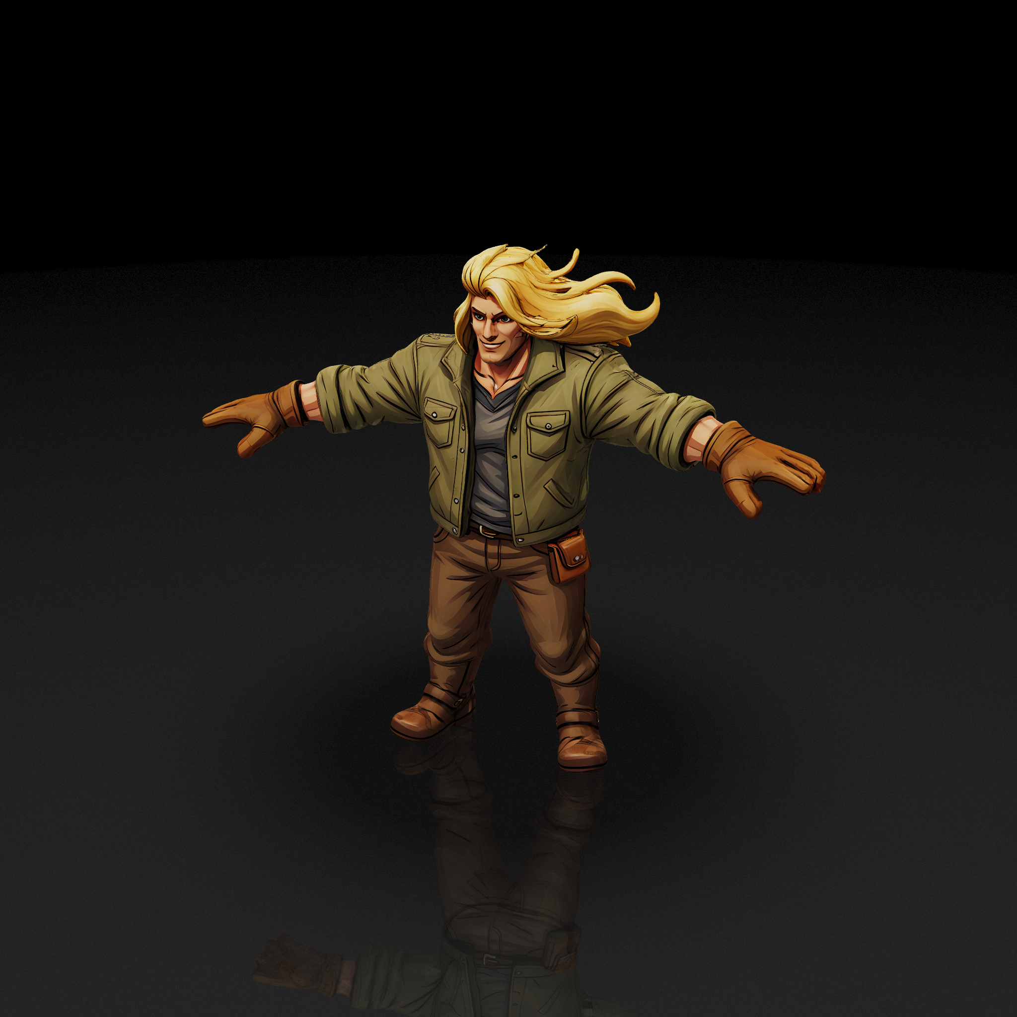 Cartoon Male Hero