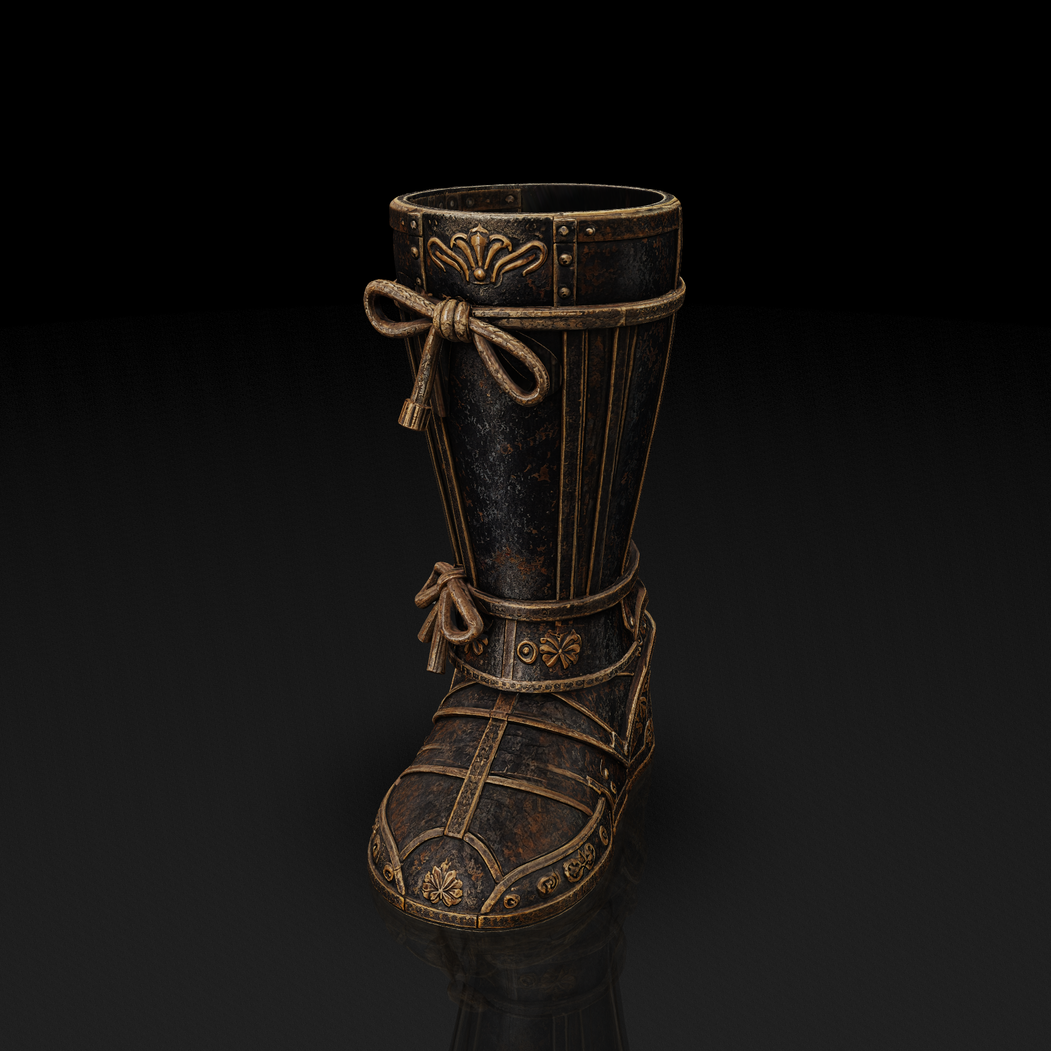 Aged Armor Boot