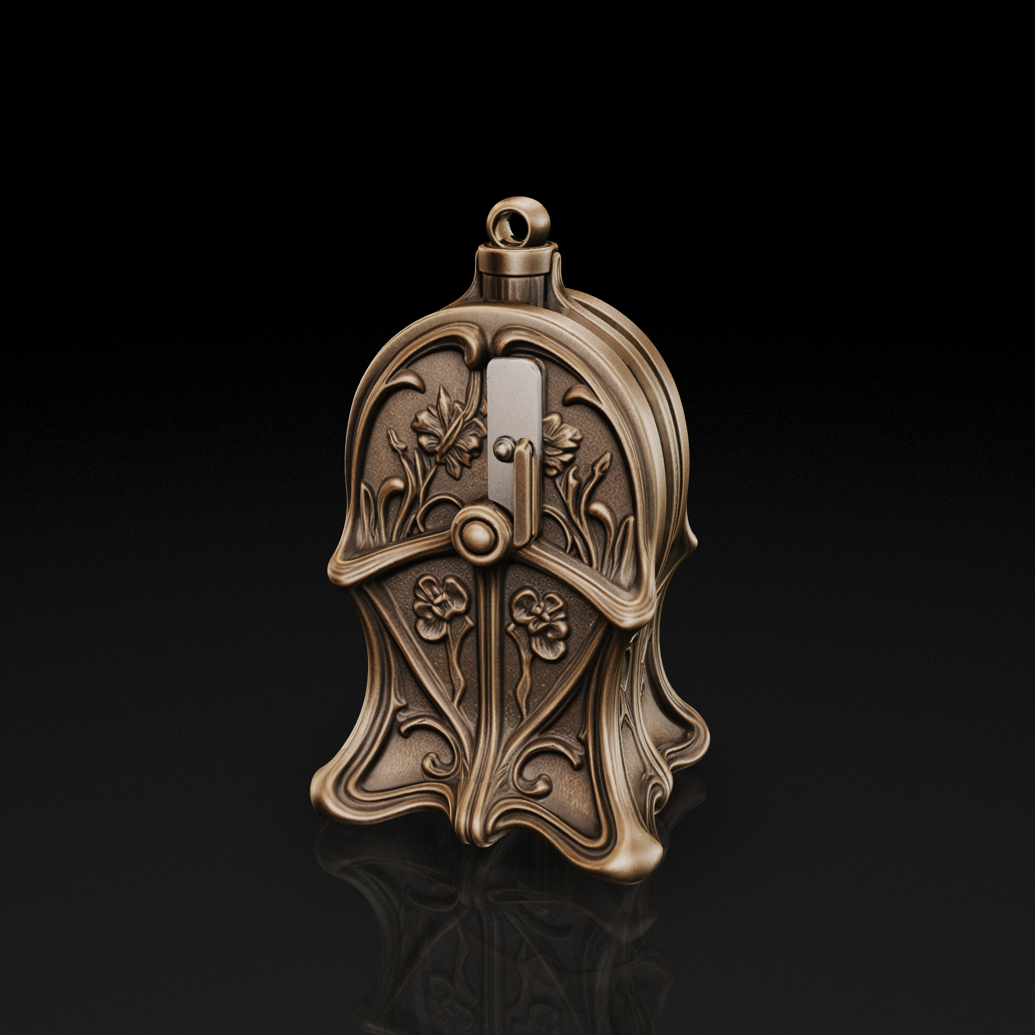 Bronze Art Nouveau Sharpener