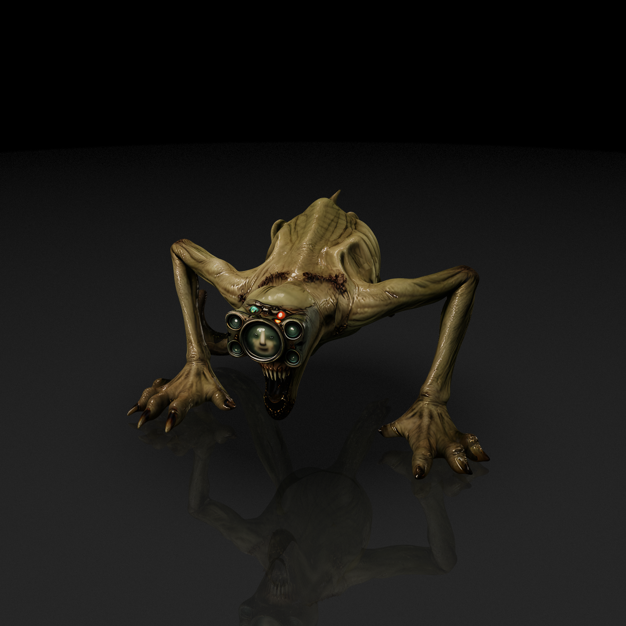 Goggled Horror Creature