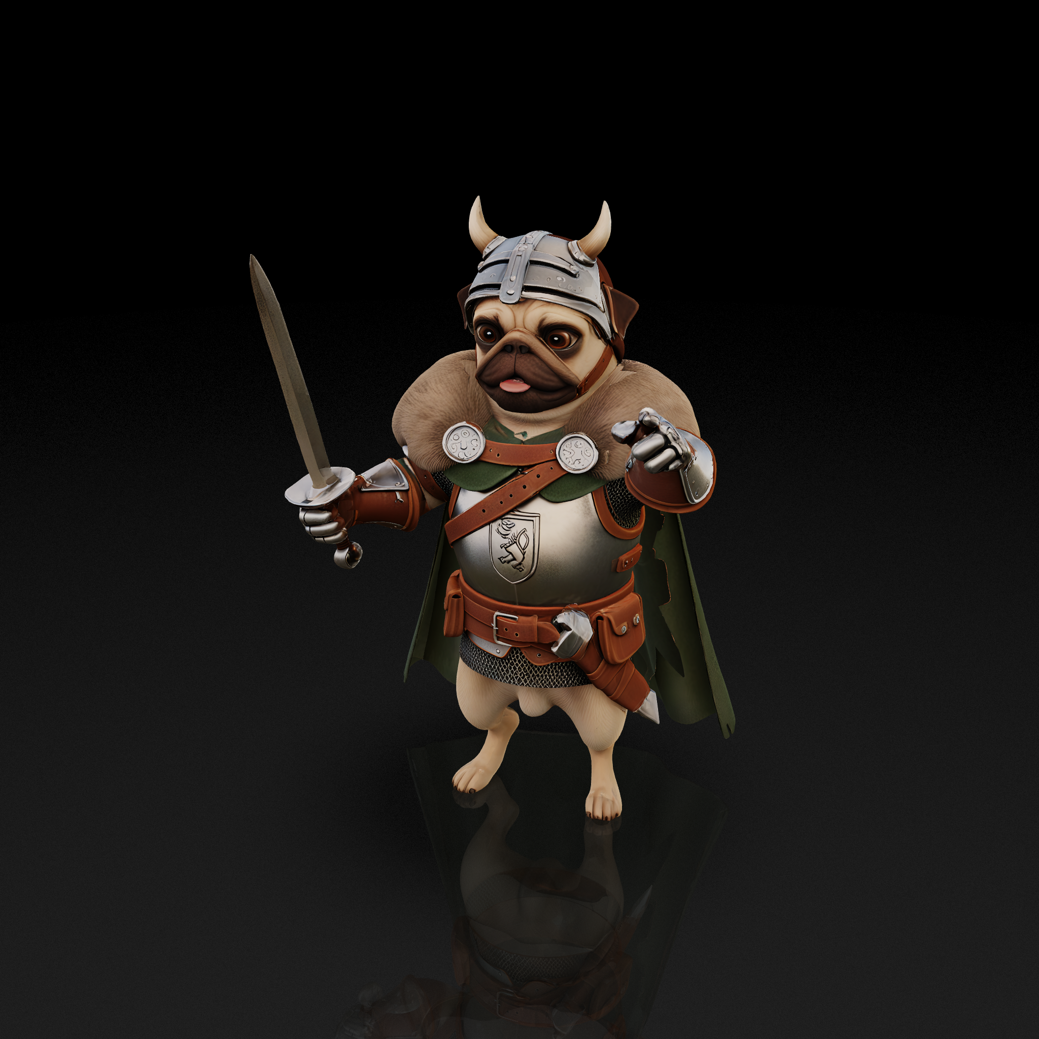 Medieval Pug Knight