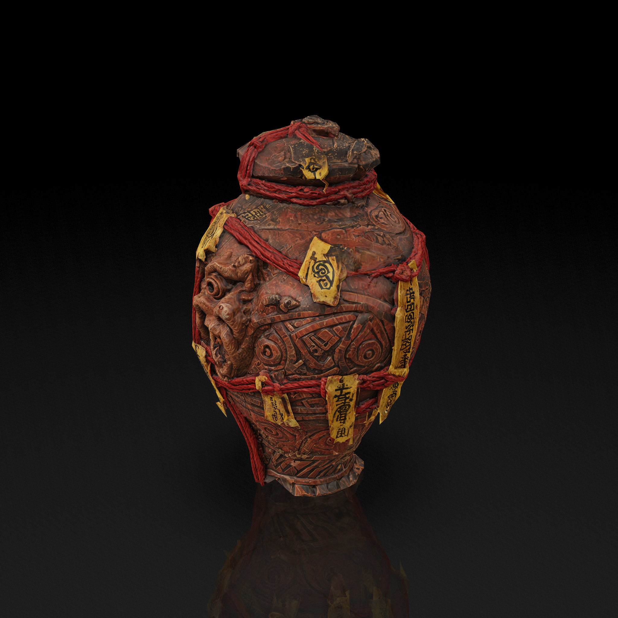 Cursed Demonic Jar - 3D model