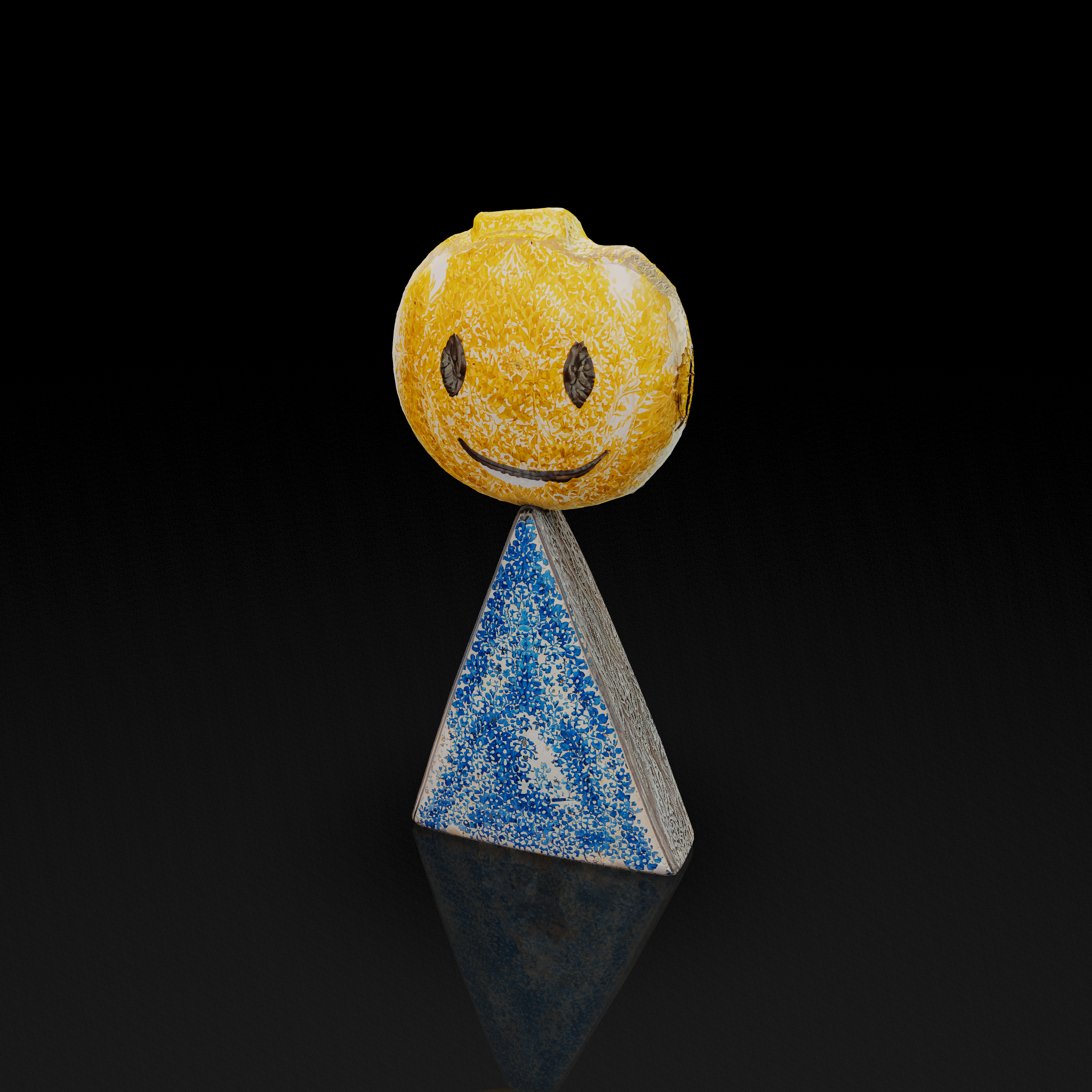 Crayon Smiley Figure