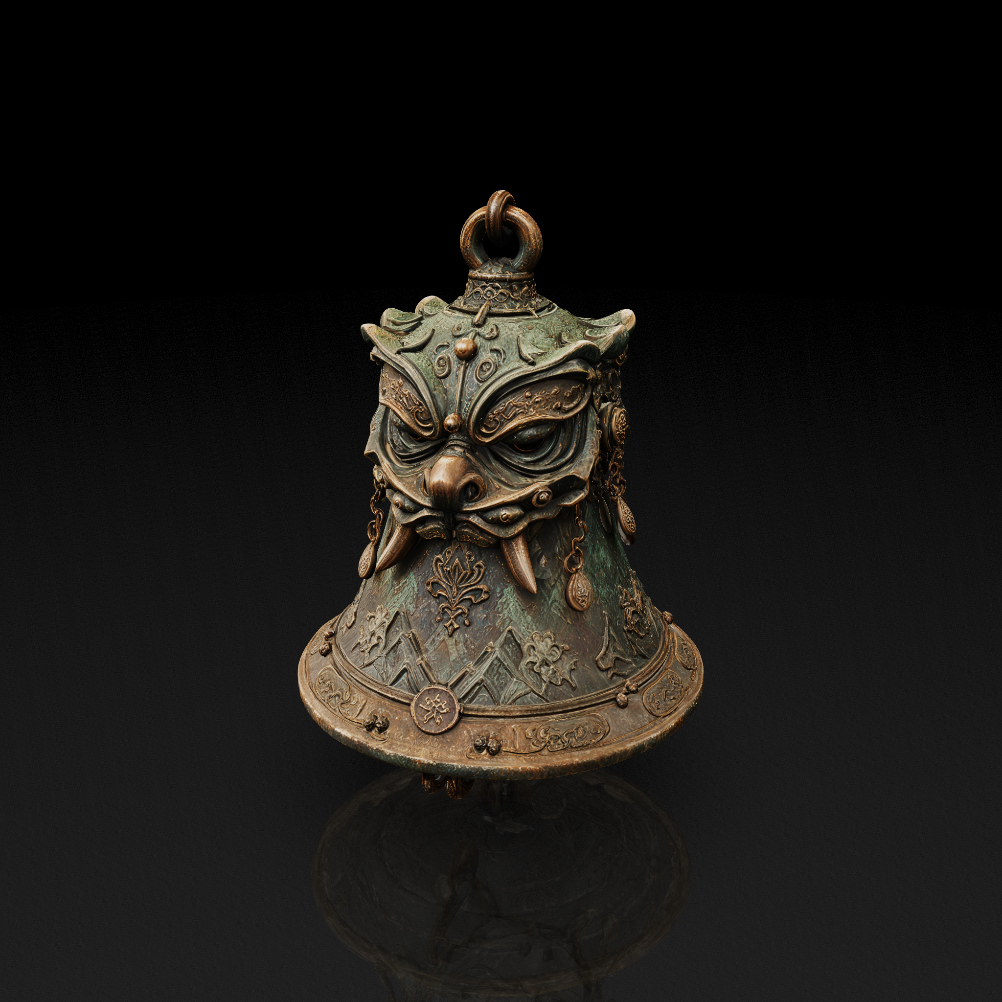 Mythical Bronze Bell - 3D model
