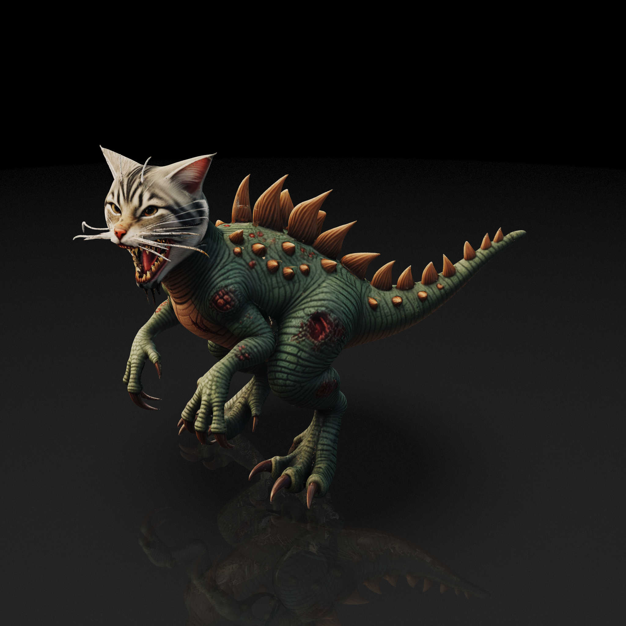 Cat Dinosaur Monster