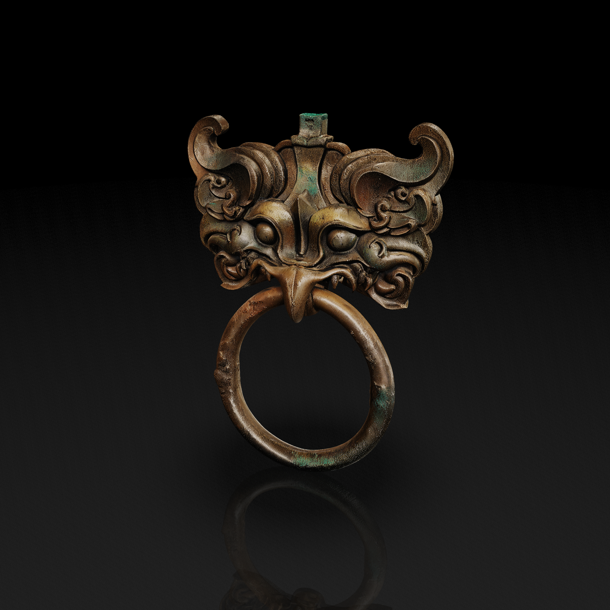 Ancient Dragon Doorknocker - 3D model