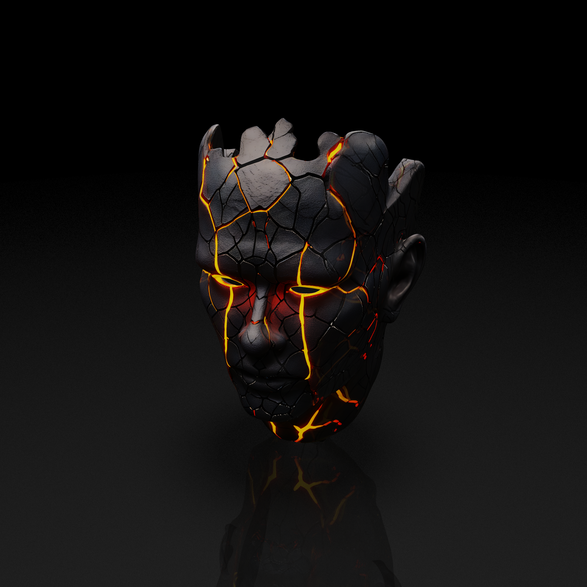 Cracked Lava Face