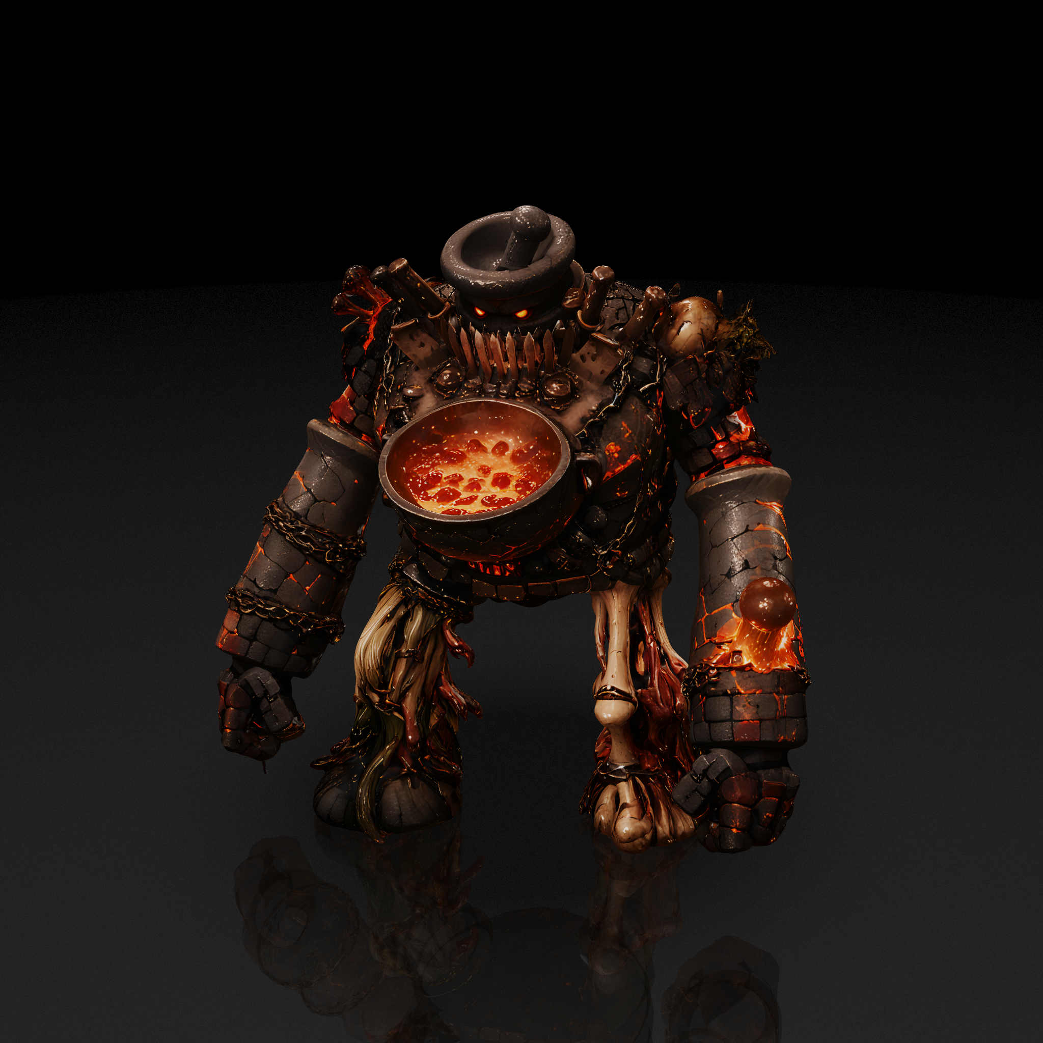 Molten Butcher Golem