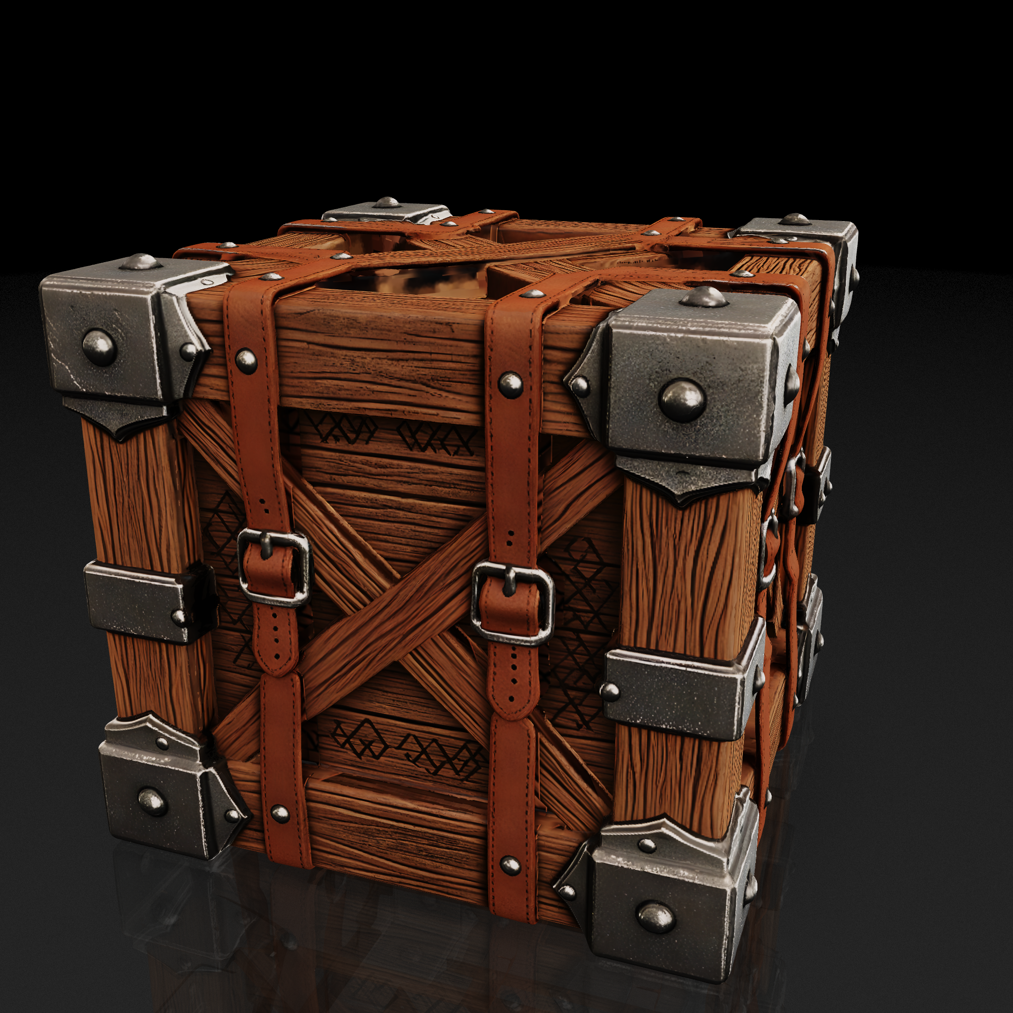 Reinforced Wooden Crate