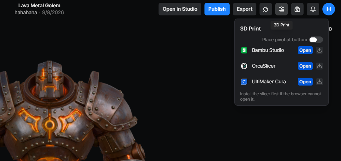 3D Print panel