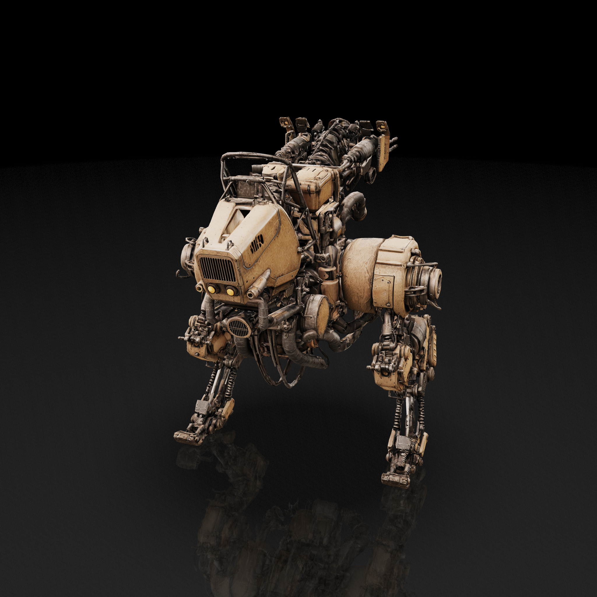 Sci-Fi Combat Robot_Low - 3D model