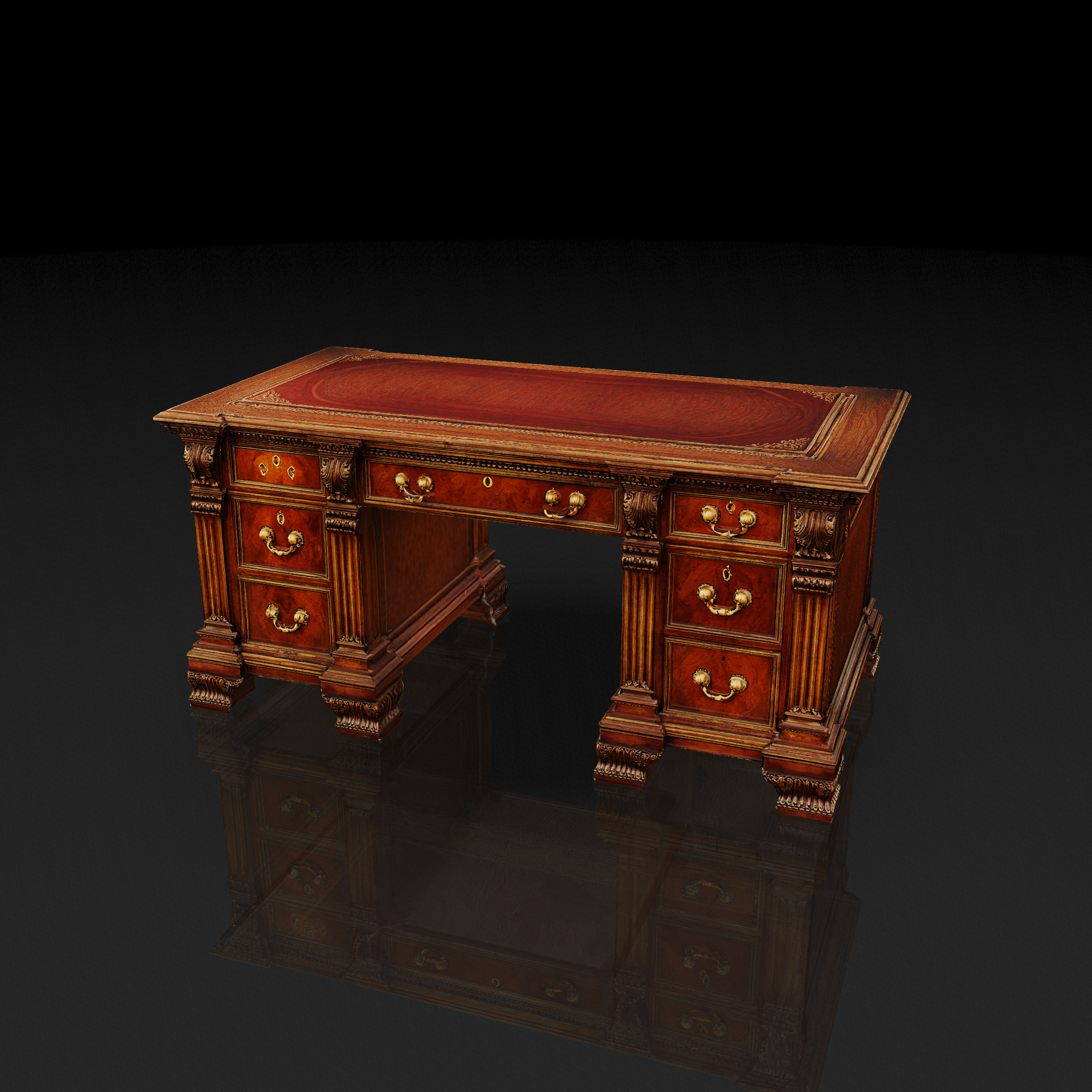 Antique Wooden Desk